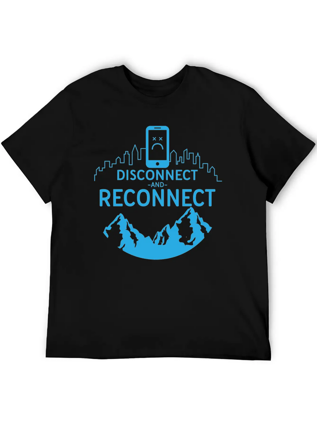 Disconnect And Reconnect Nature Planet Forest Breathable Soft Cotton T-Shirt – Timeless Casual Look