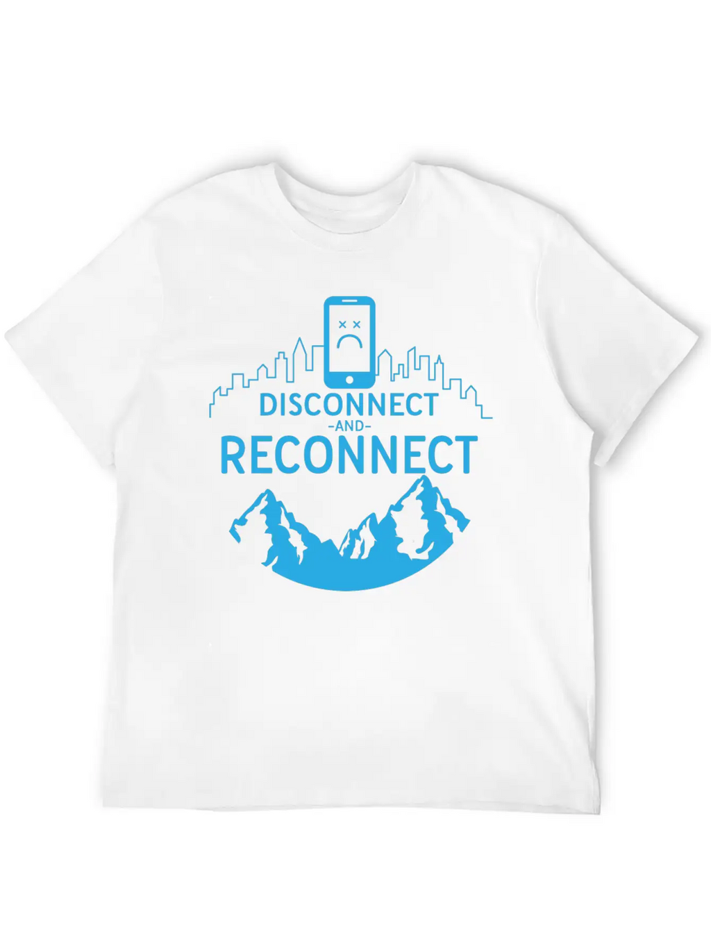 Disconnect And Reconnect Nature Planet Forest Breathable Soft Cotton T-Shirt – Timeless Casual Look
