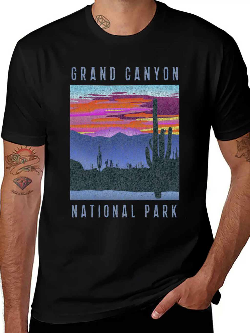 Distressed Grand Canyon National Park Breathable Graphic T-Shirt – Perfect For Casual Days