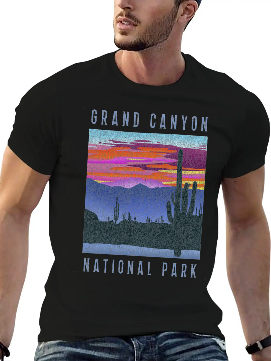 Distressed Grand Canyon National Park Breathable Graphic T-Shirt – Perfect For Casual Days