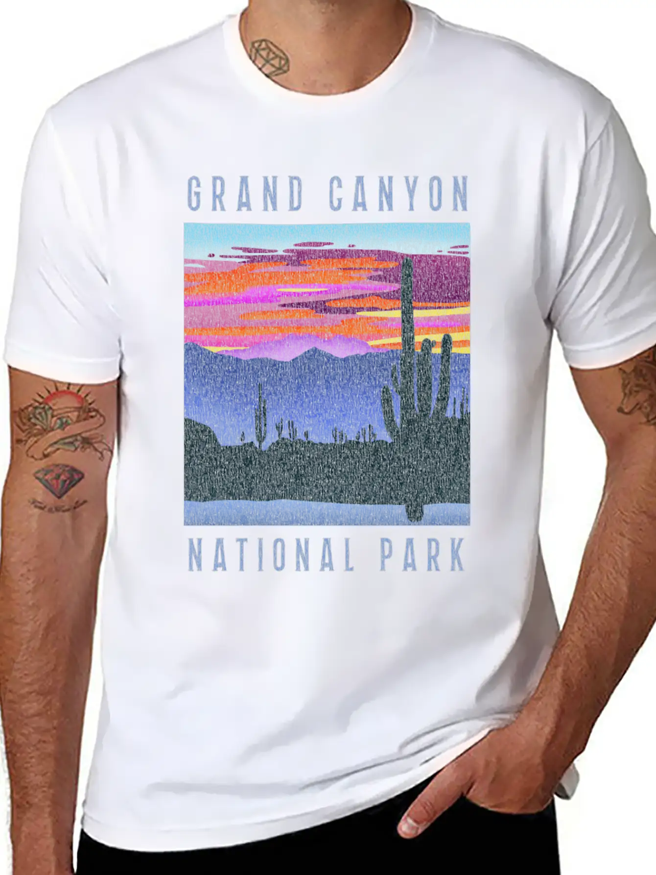 Distressed Grand Canyon National Park Breathable Graphic T-Shirt – Perfect For Casual Days