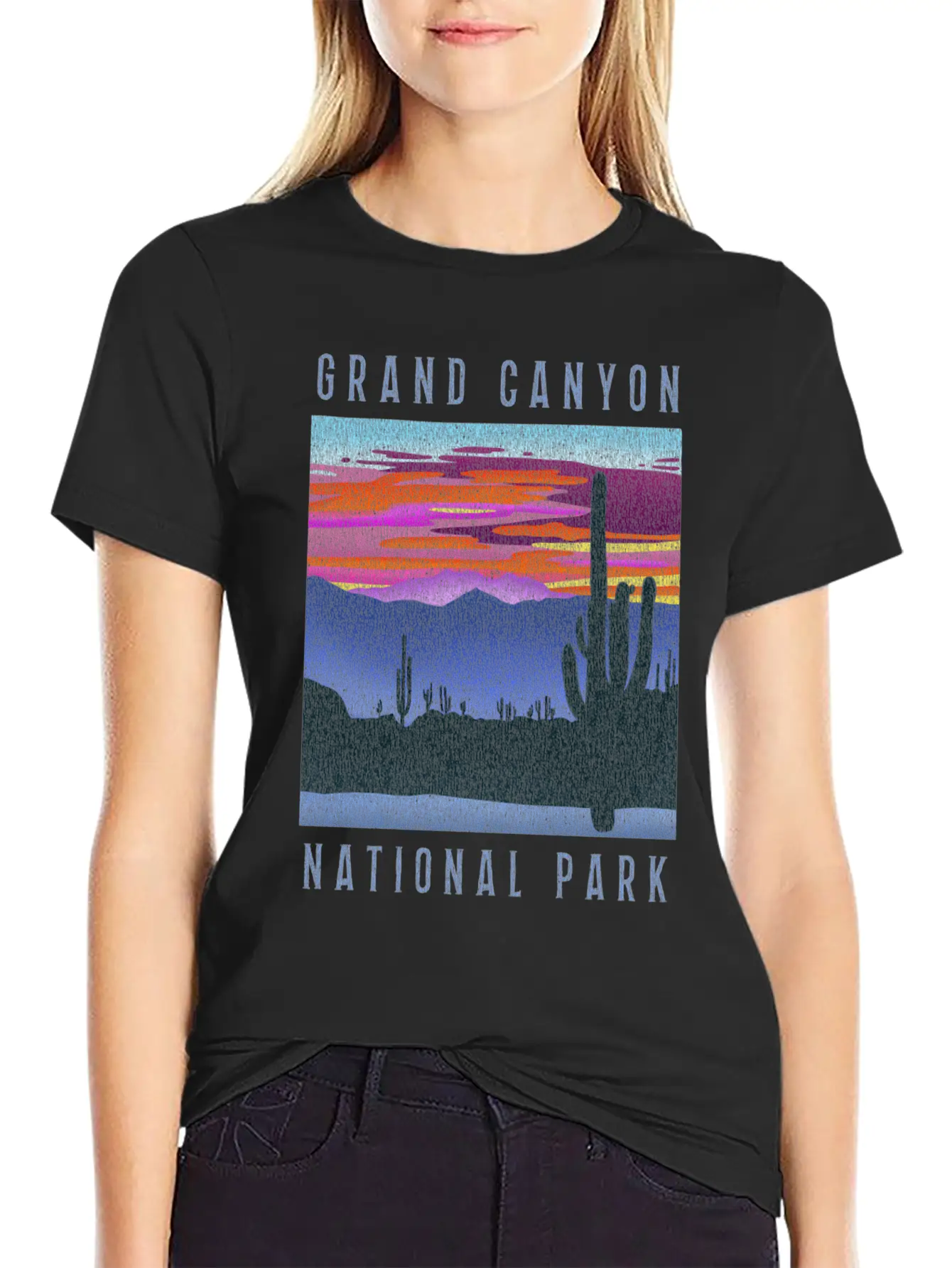 Distressed Grand Canyon National Park Breathable Graphic T-Shirt – Perfect For Casual Days