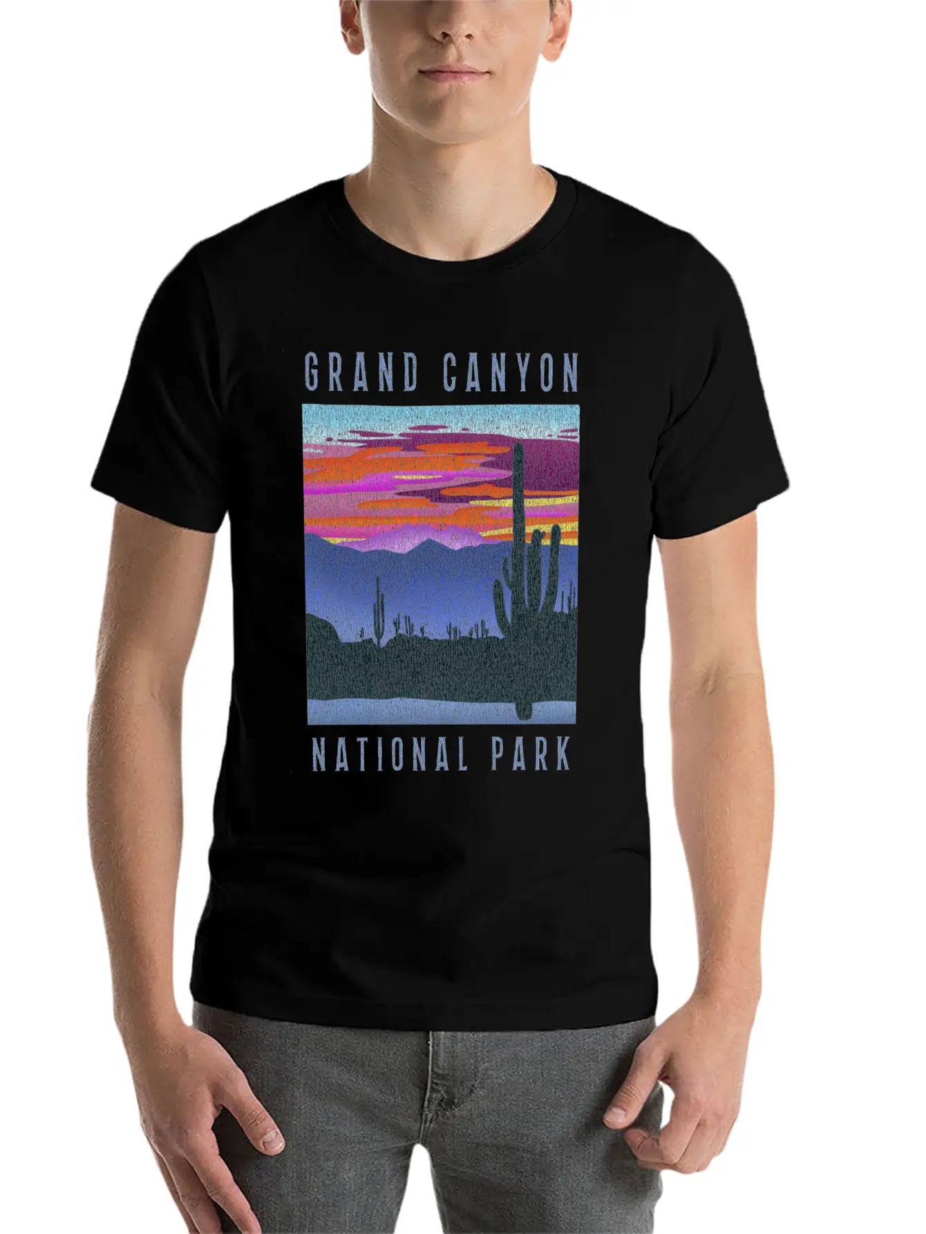 Distressed Grand Canyon National Park Breathable Graphic T-Shirt – Perfect For Casual Days