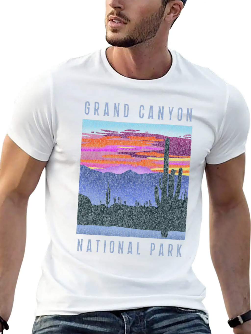 Distressed Grand Canyon National Park Breathable Graphic T-Shirt – Perfect For Casual Days