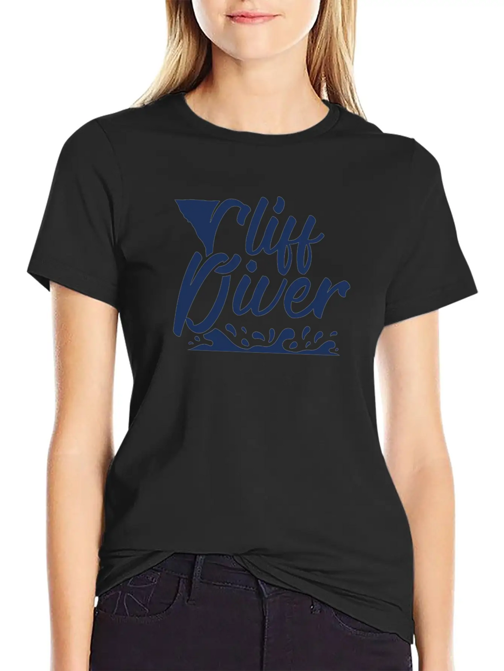 Dive Cliffs Cliff Diver Cliff Diving Jump Stylish Everyday T-Shirt – Unisex Basic Cotton Tee