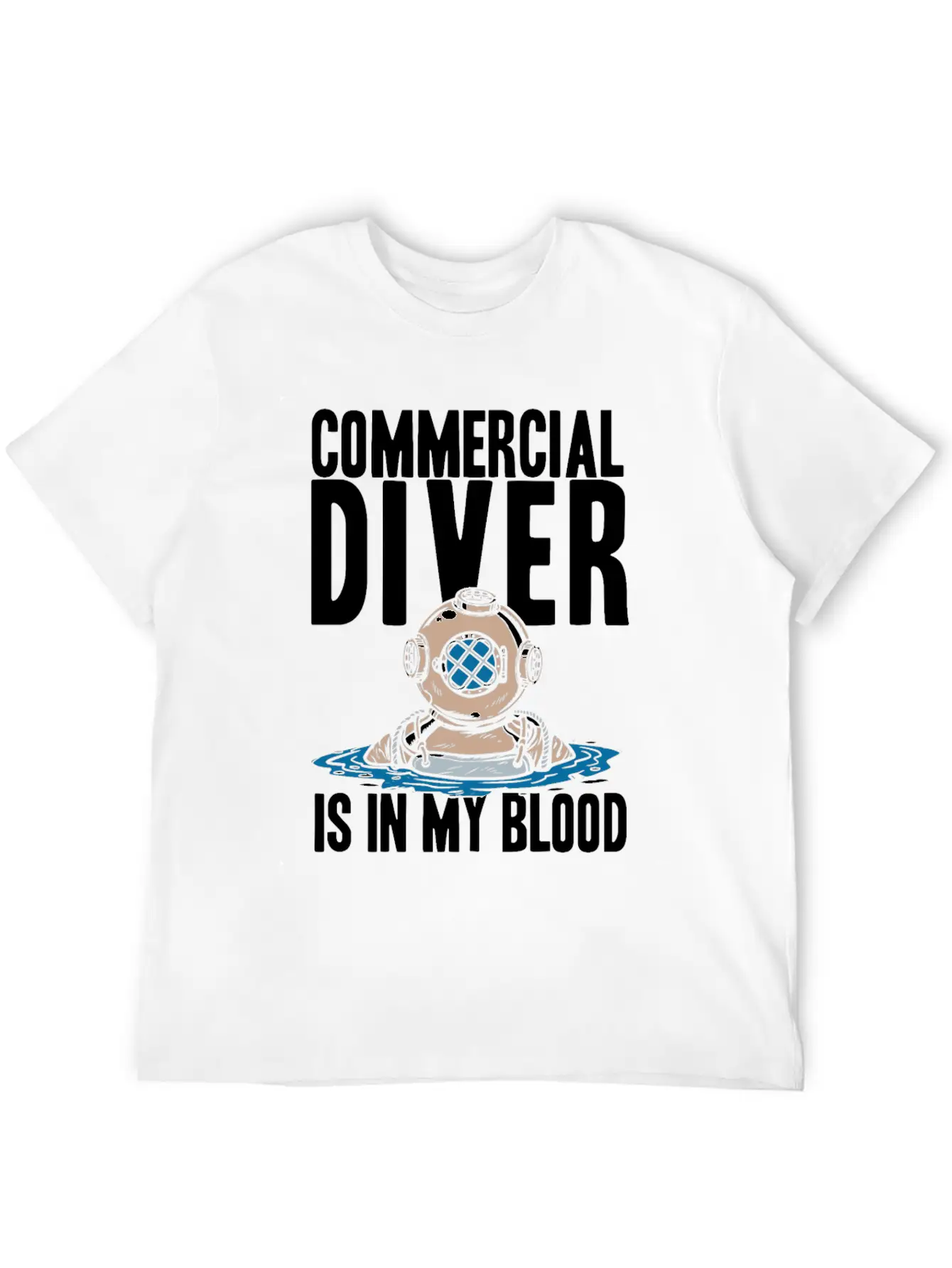 Diving Diver Cool Commercial Diving Relaxed Everyday Tee – Lightweight And Durable Cotton