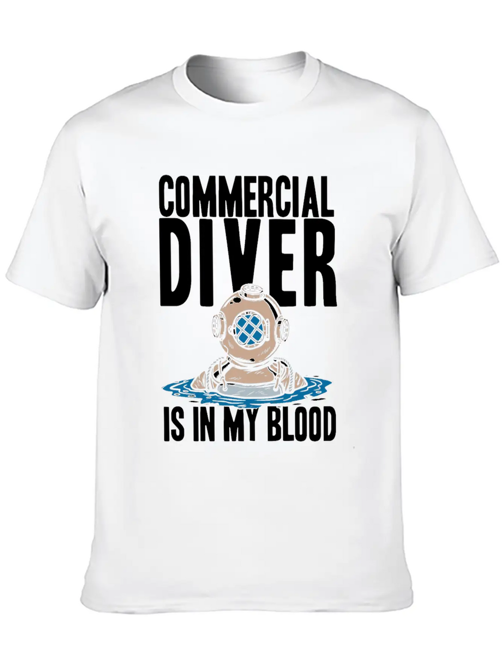 Diving Diver Cool Commercial Diving Relaxed Everyday Tee – Lightweight And Durable Cotton