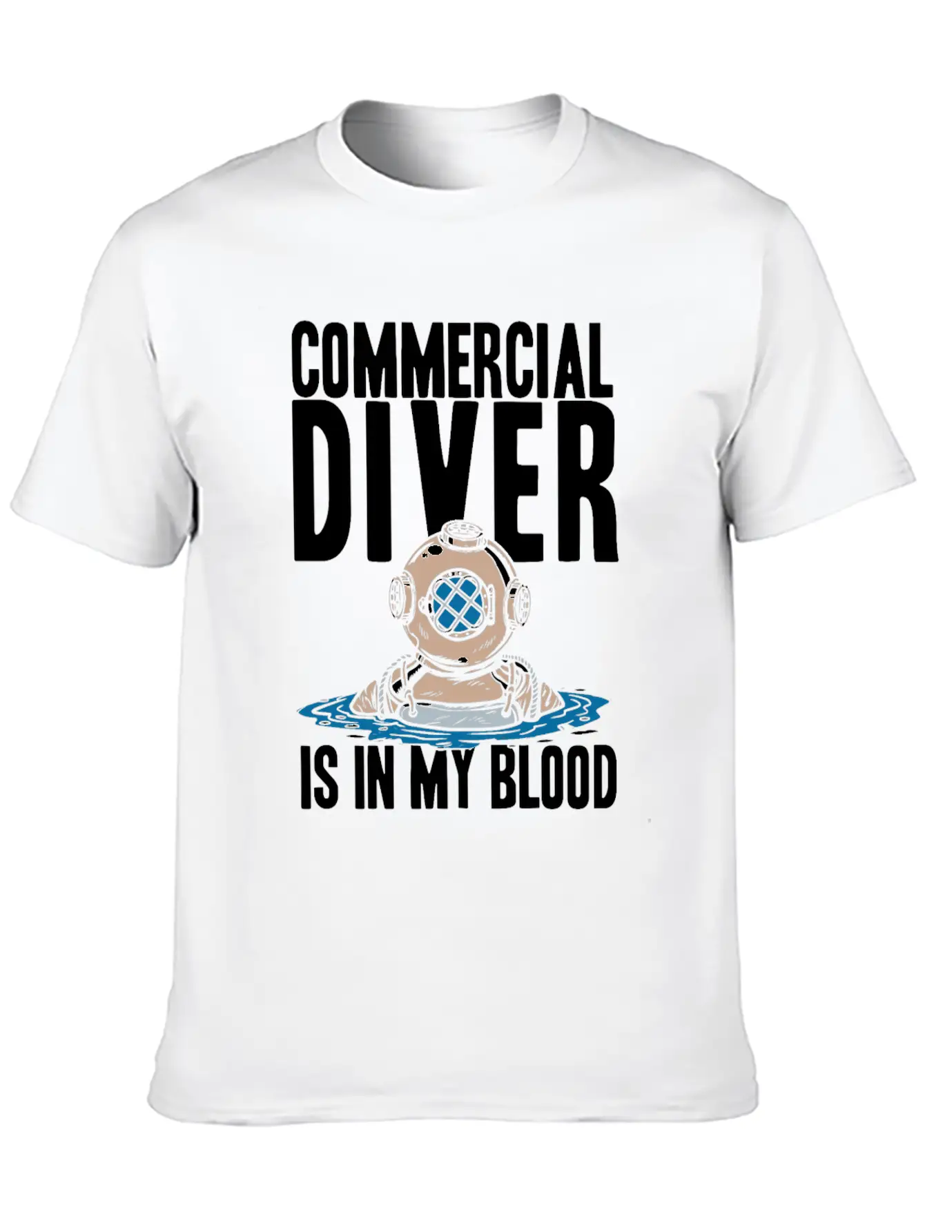 Diving Diver Cool Commercial Diving Relaxed Everyday Tee – Lightweight And Durable Cotton