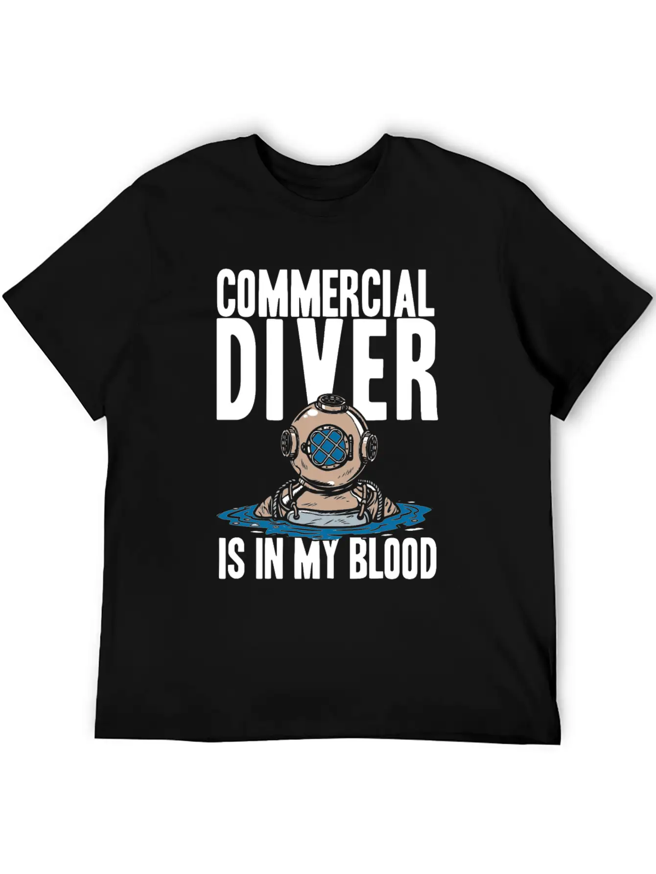 Diving Diver Cool Commercial Diving Relaxed Everyday Tee – Lightweight And Durable Cotton