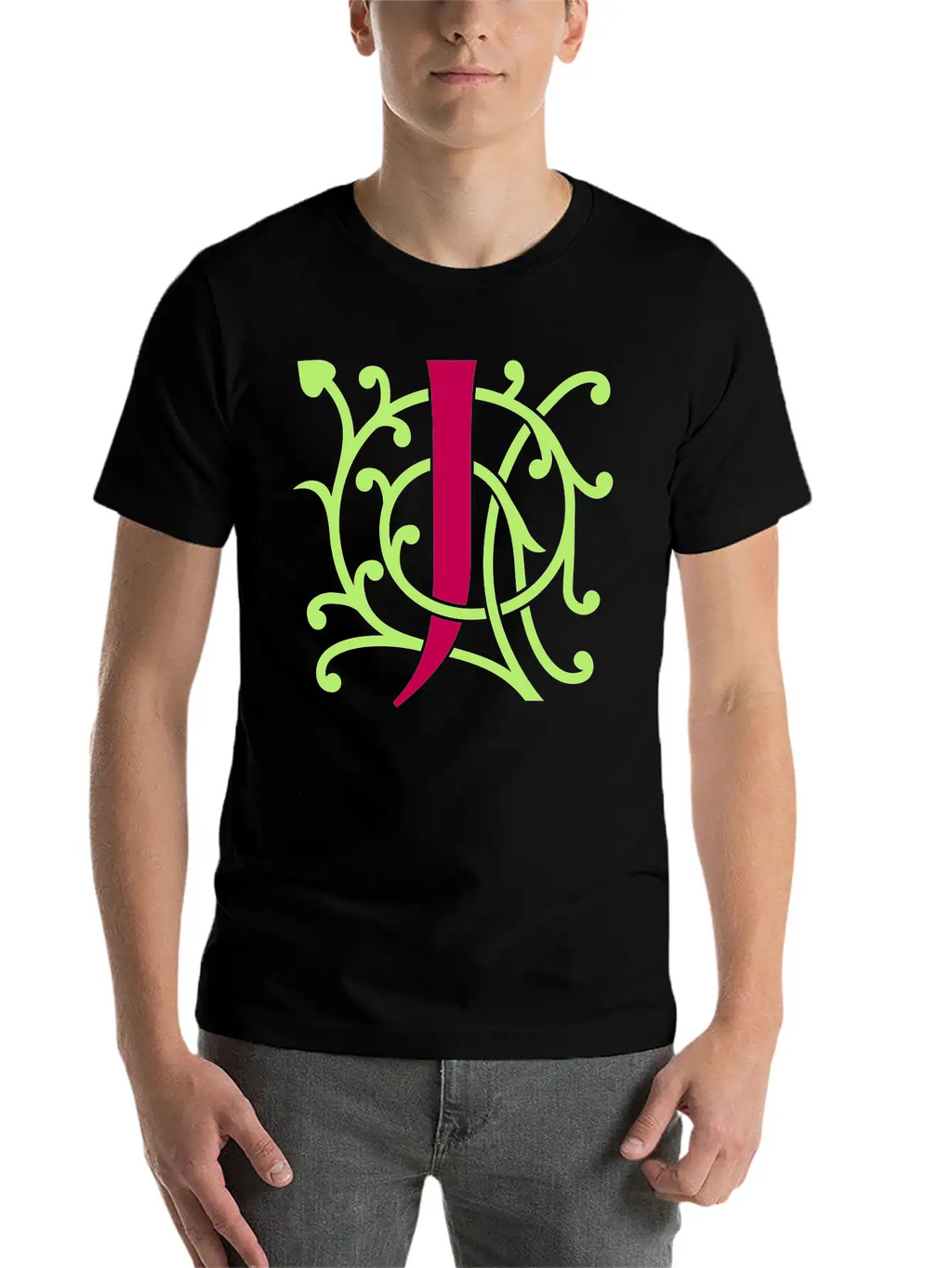 DIY FlexColor™ Monogram J • A4-2 – 2 Colors Breathable Graphic T-Shirt – Perfect For Casual Days