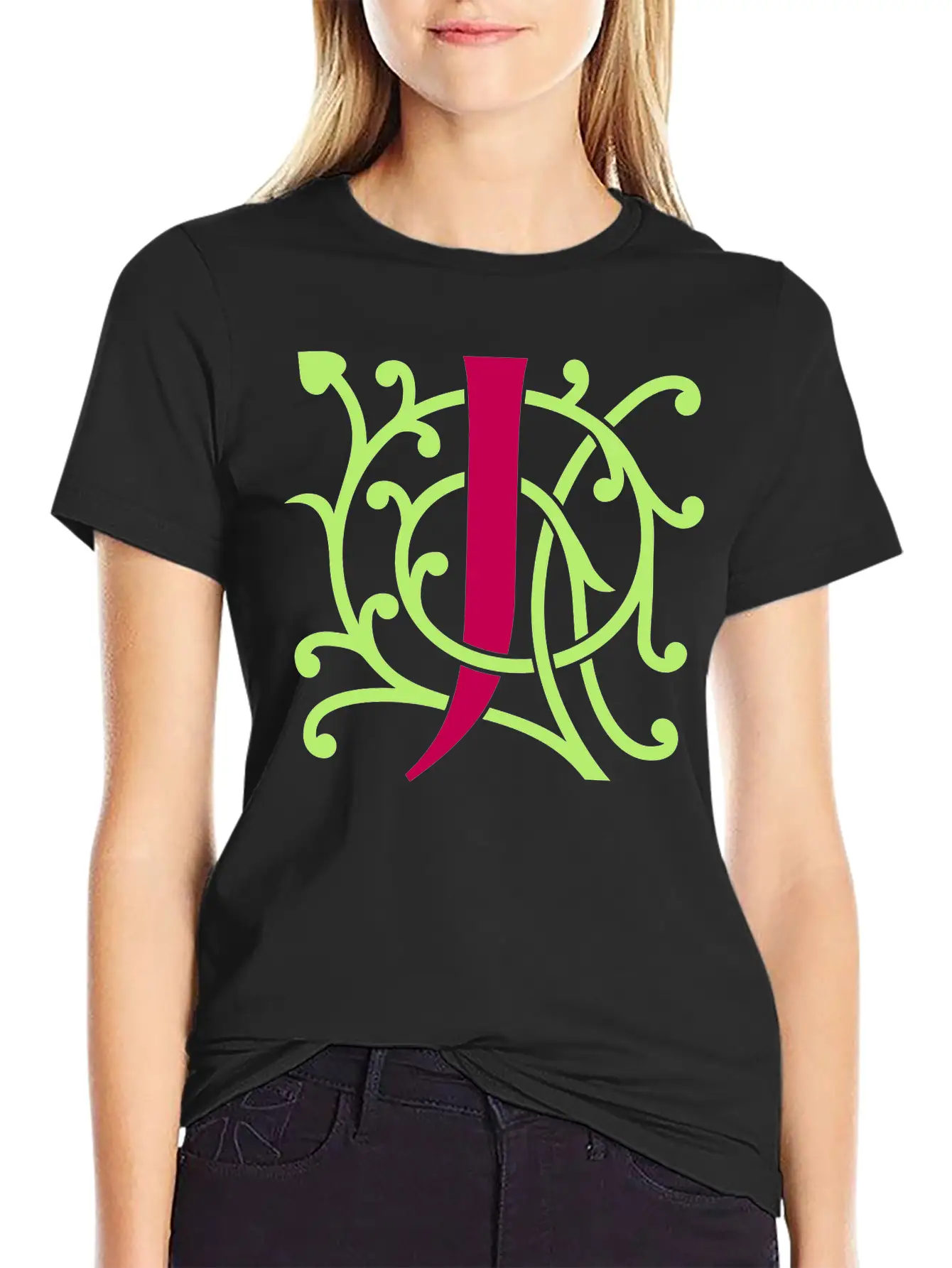 DIY FlexColor™ Monogram J • A4-2 – 2 Colors Breathable Graphic T-Shirt – Perfect For Casual Days