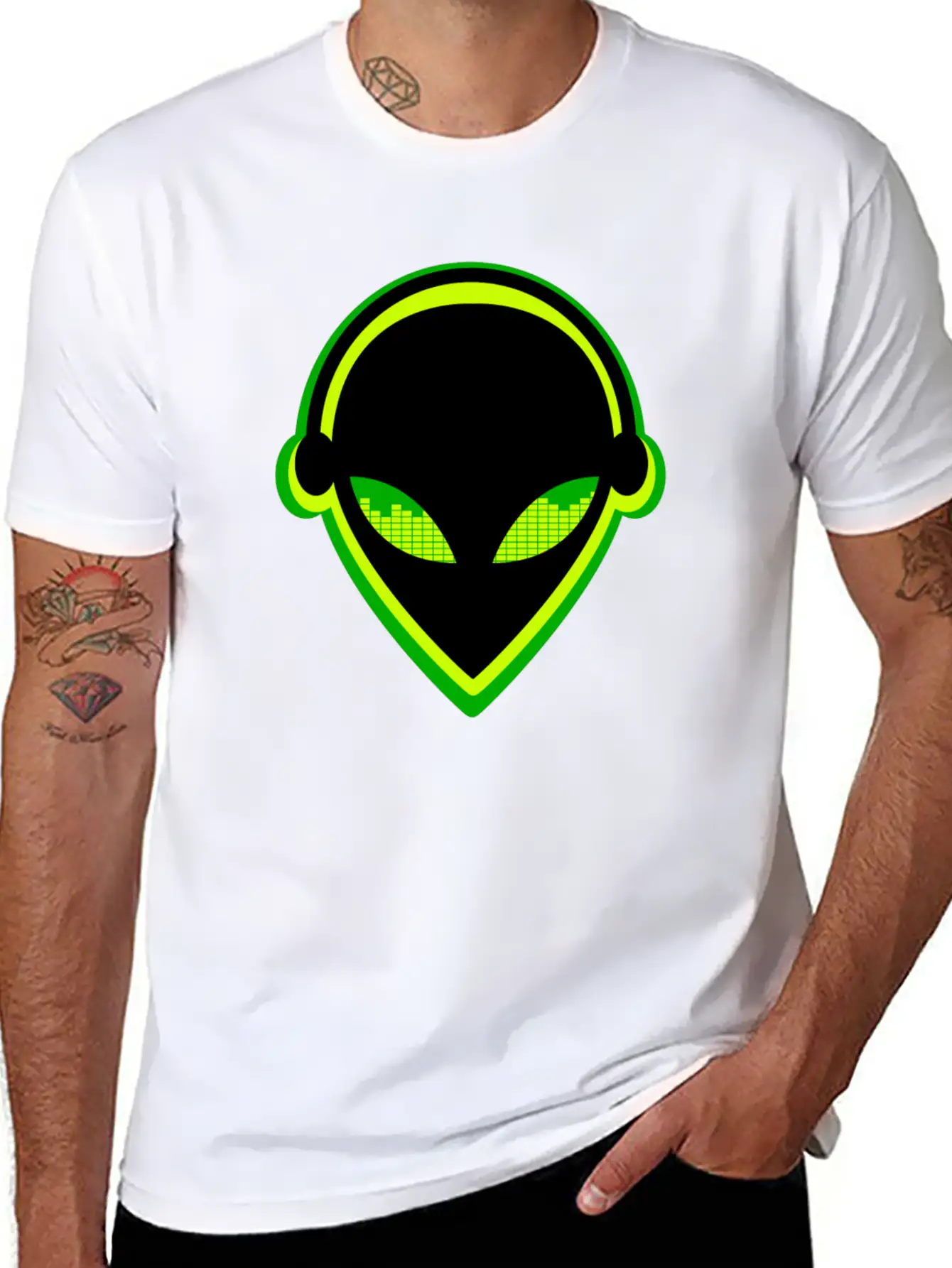 Dj Alien Essential Cotton Tee For Daily Outfits – Unisex Style