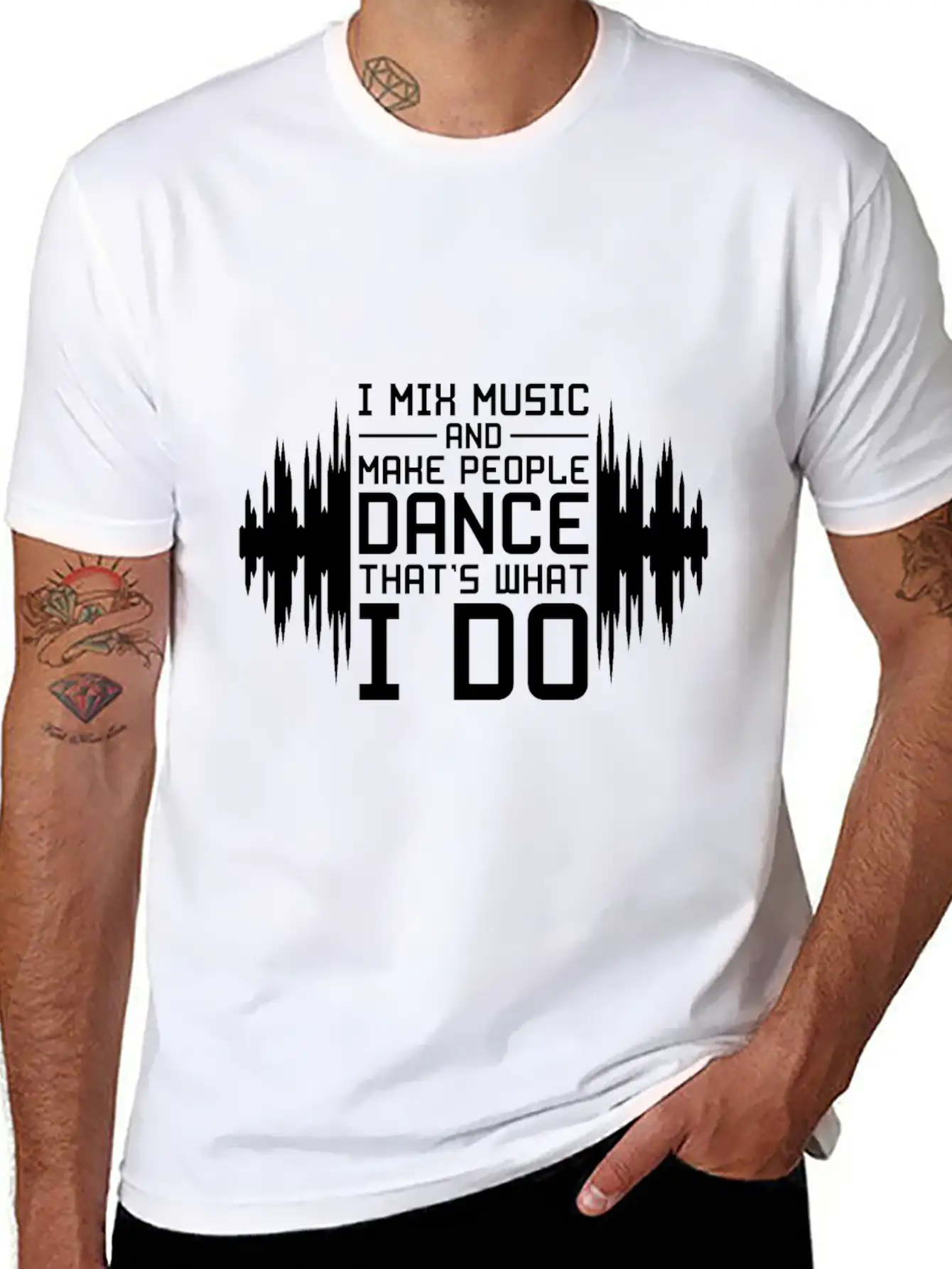 DJ Breathable Graphic T-Shirt – Perfect For Casual Days