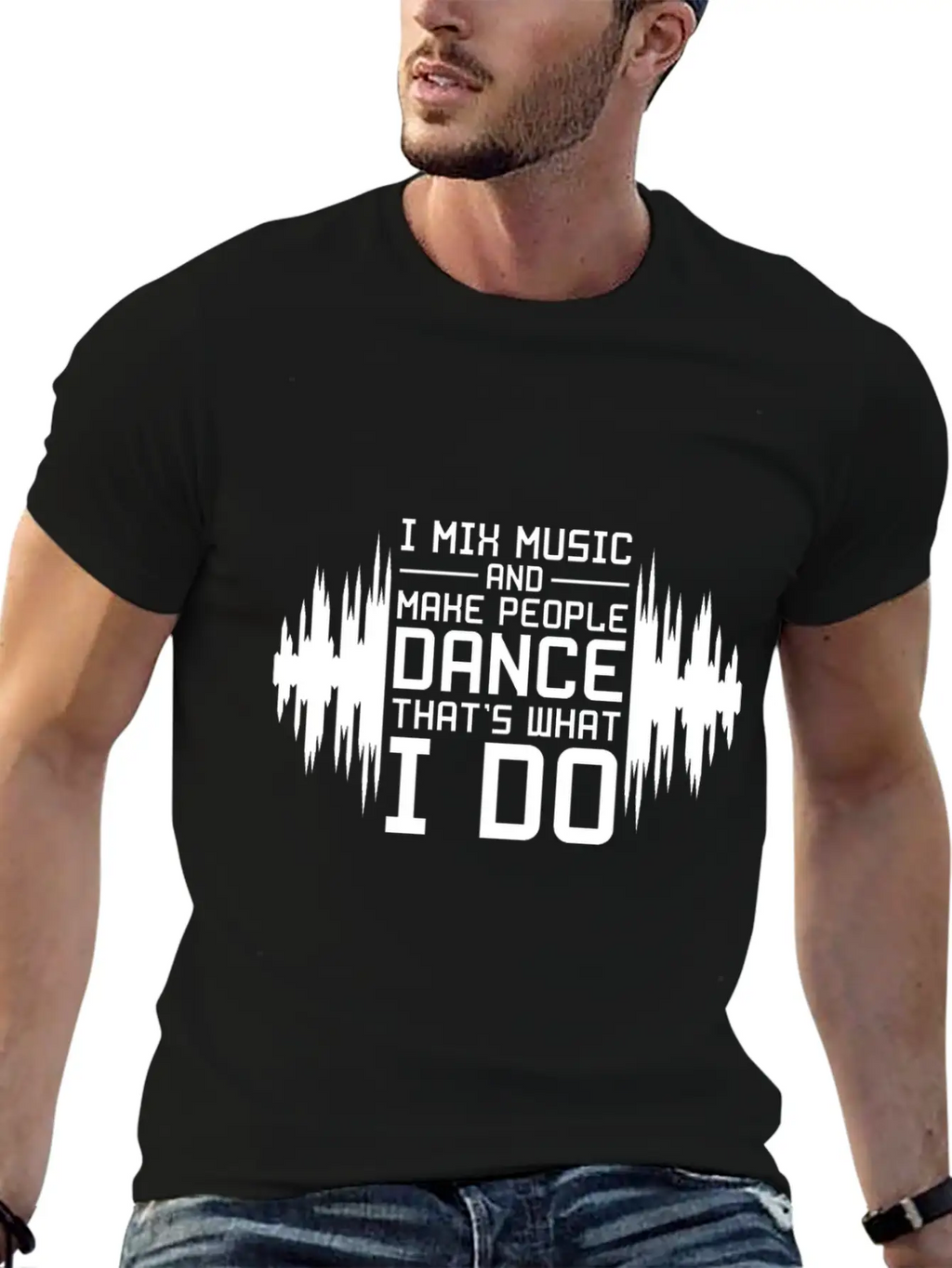 DJ Breathable Graphic T-Shirt – Perfect For Casual Days