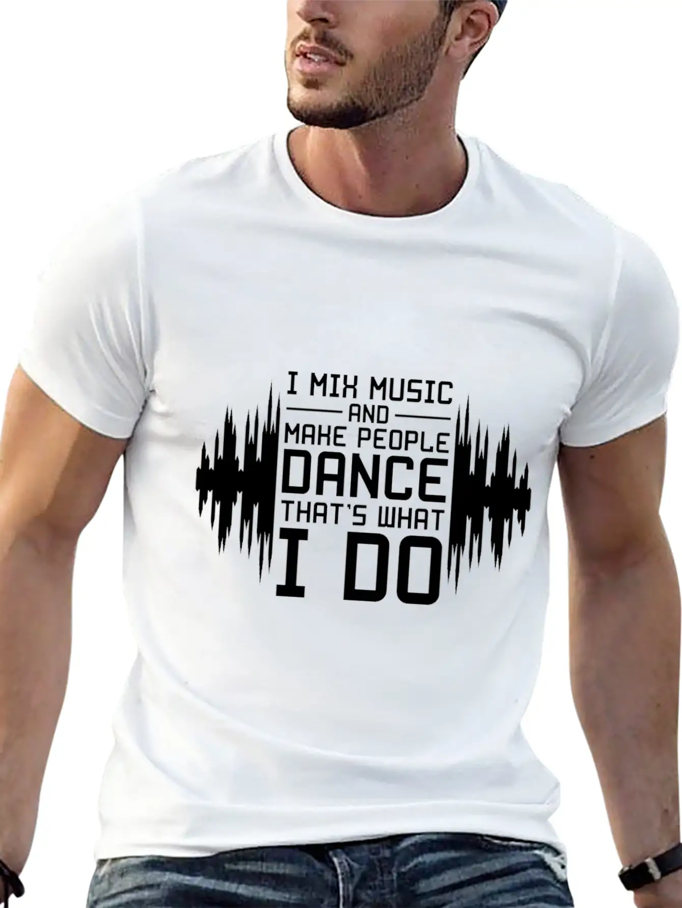 DJ Breathable Graphic T-Shirt – Perfect For Casual Days