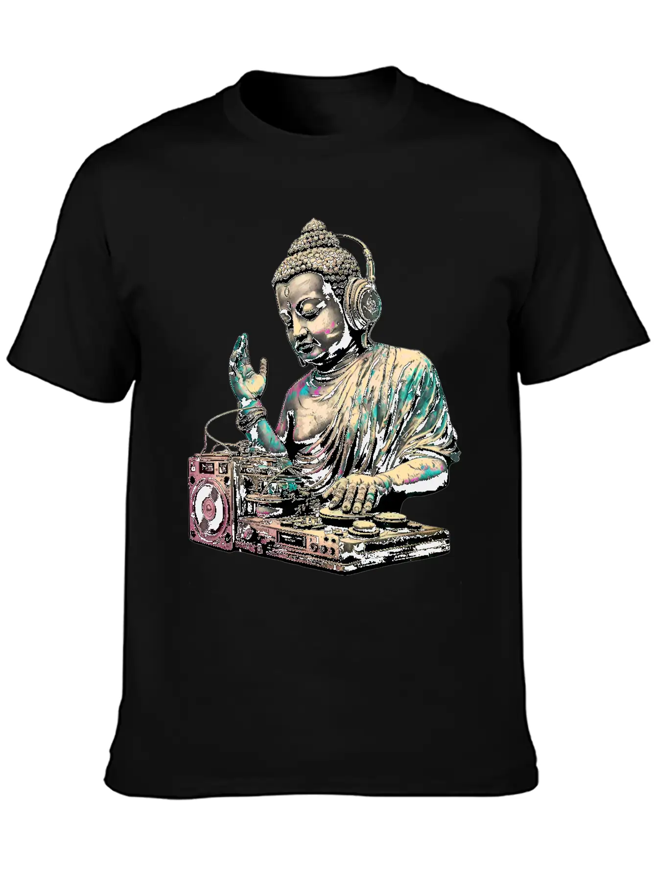 DJ Buddha Breathable Graphic T-Shirt – Perfect For Casual Days