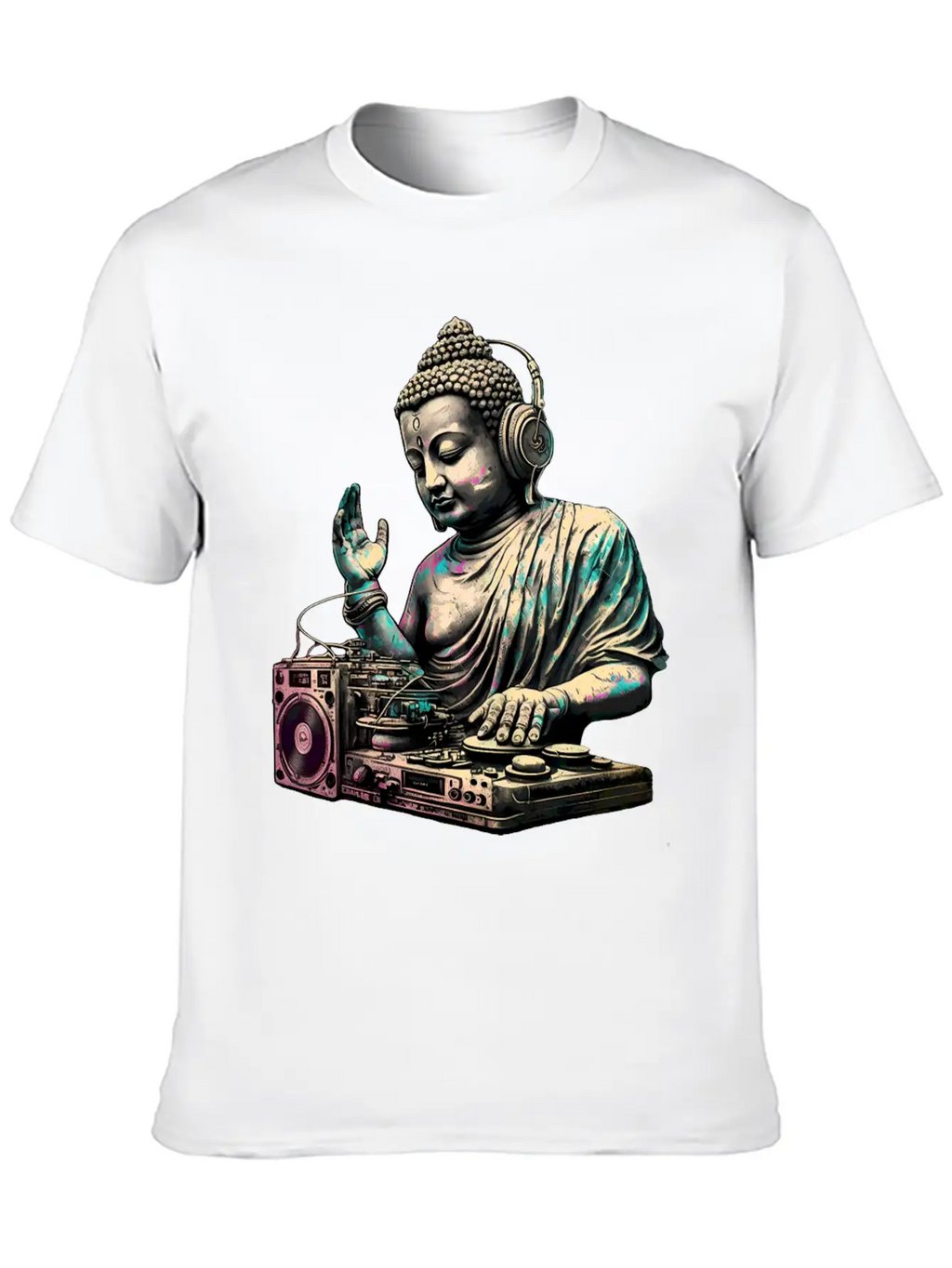 DJ Buddha Breathable Graphic T-Shirt – Perfect For Casual Days