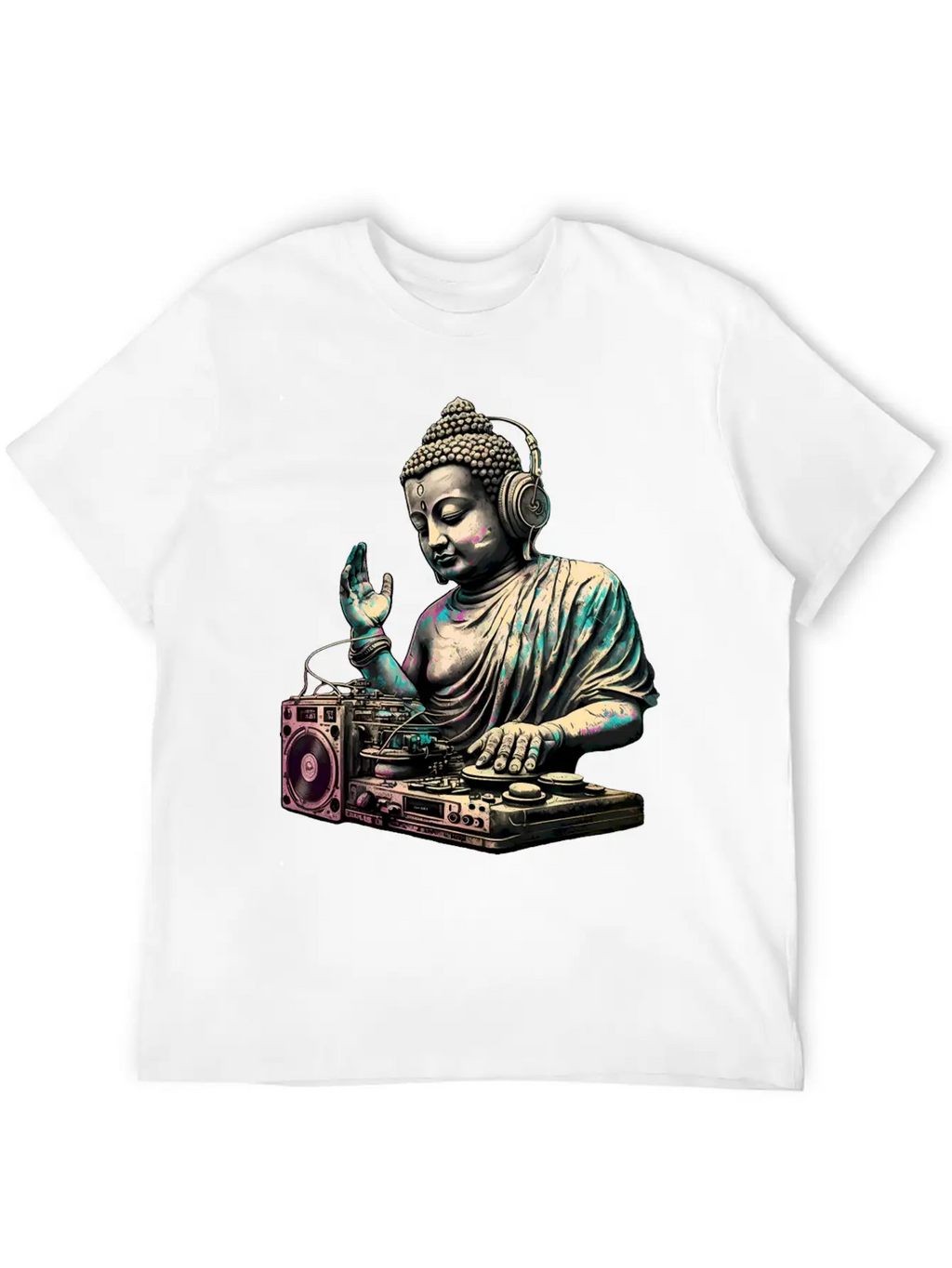 DJ Buddha Breathable Graphic T-Shirt – Perfect For Casual Days