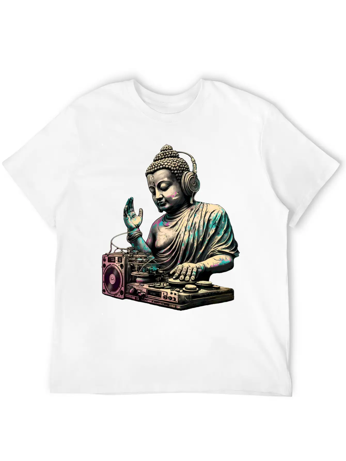 DJ Buddha Breathable Graphic T-Shirt – Perfect For Casual Days