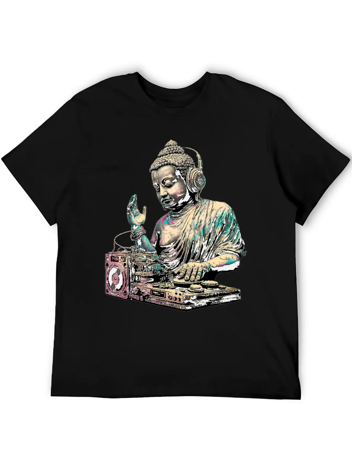 DJ Buddha Breathable Graphic T-Shirt – Perfect For Casual Days