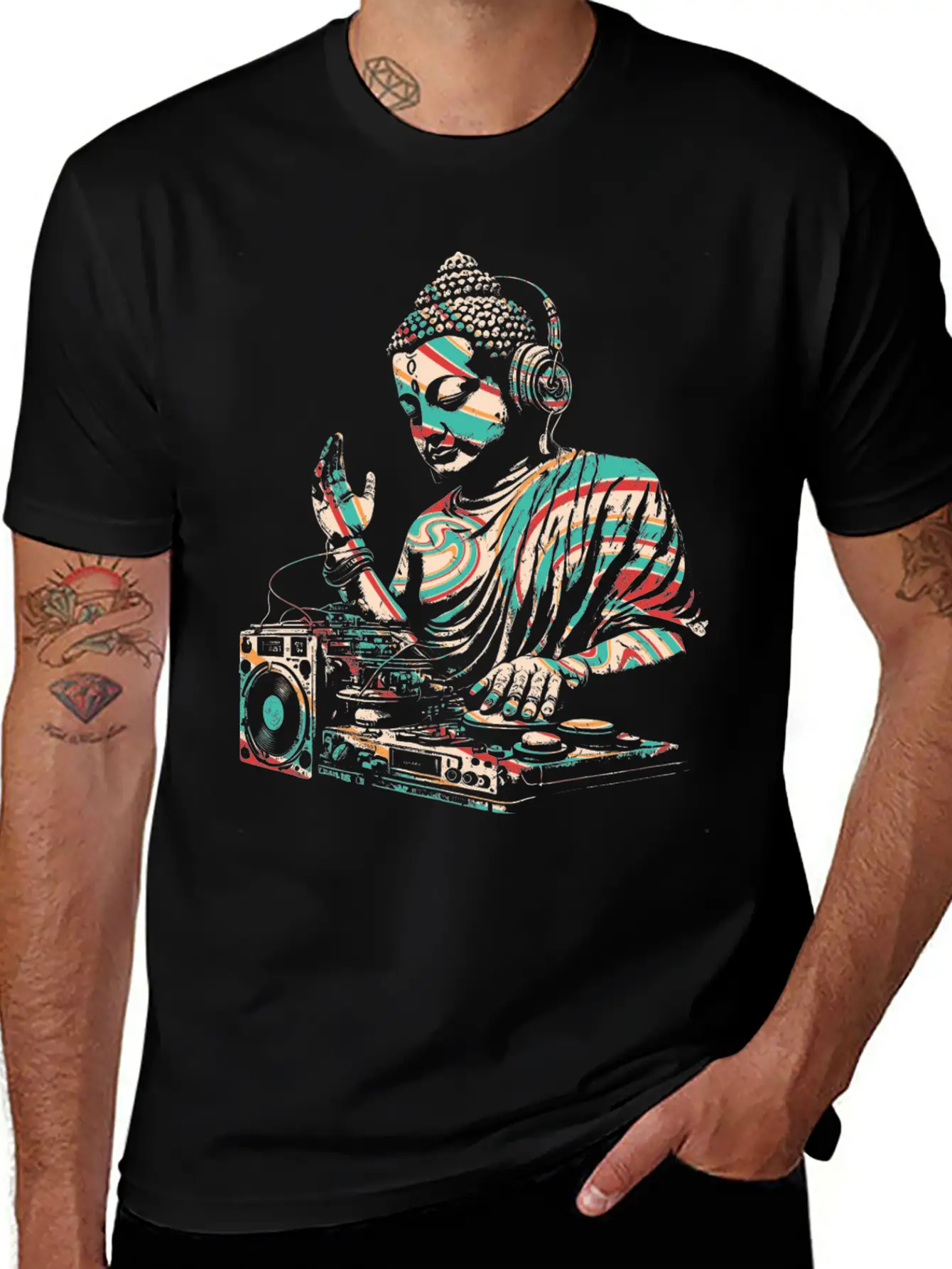 DJ Buddha Essential Cotton Tee For Daily Outfits – Unisex Style