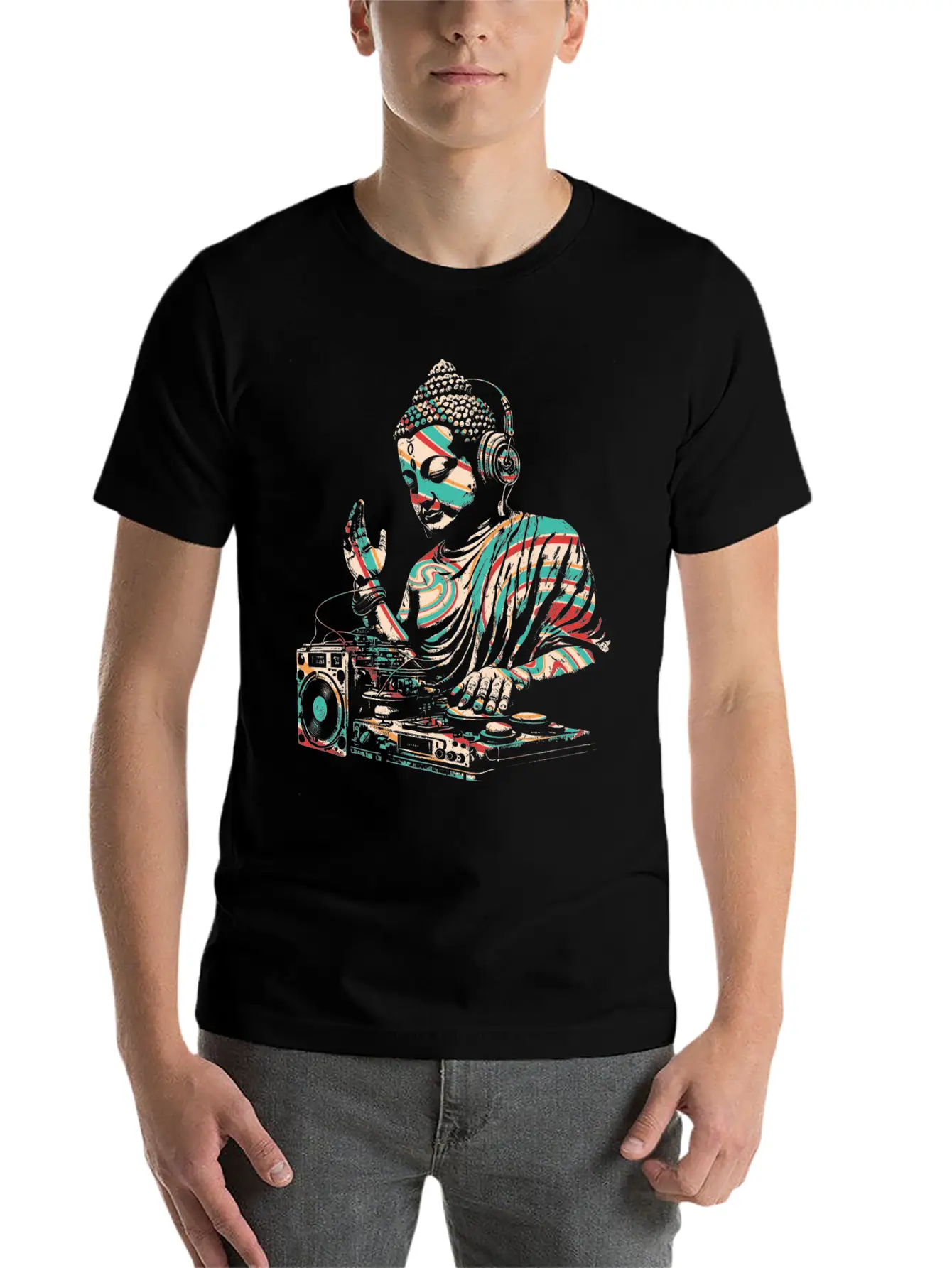 DJ Buddha Essential Cotton Tee For Daily Outfits – Unisex Style