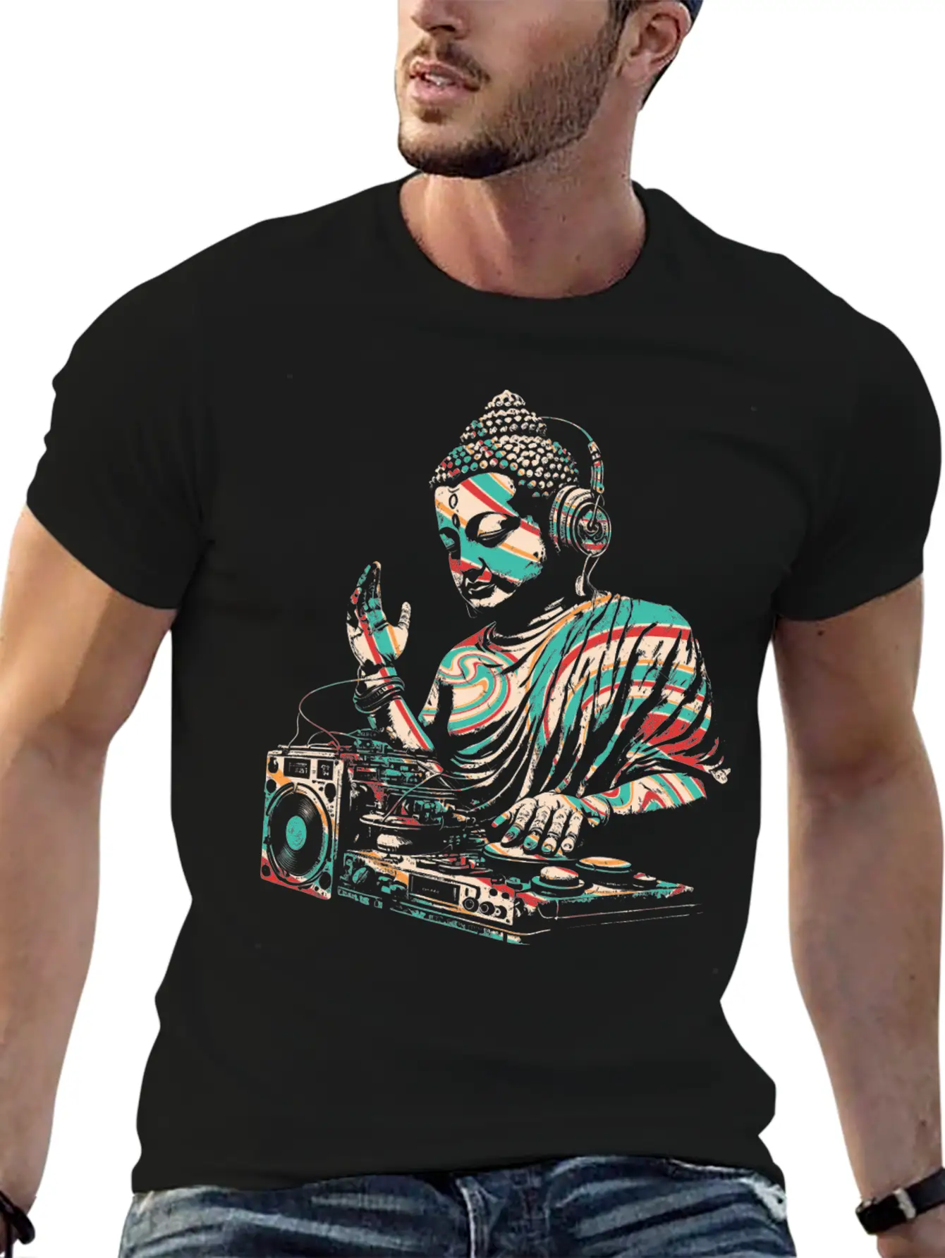 DJ Buddha Essential Cotton Tee For Daily Outfits – Unisex Style
