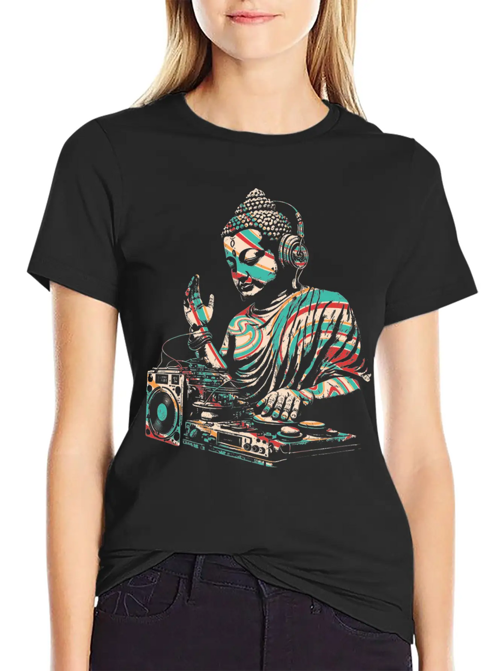 DJ Buddha Essential Cotton Tee For Daily Outfits – Unisex Style
