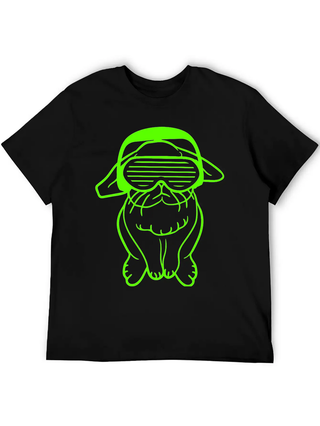 DJ Green Easter Bunny Rabbit Headphone Music Party Modern Fit Casual T-Shirt – Clean And Versatile Design