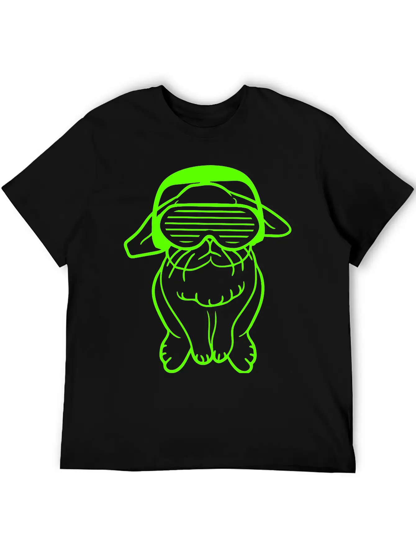 DJ Green Easter Bunny Rabbit Headphone Music Party Modern Fit Casual T-Shirt – Clean And Versatile Design