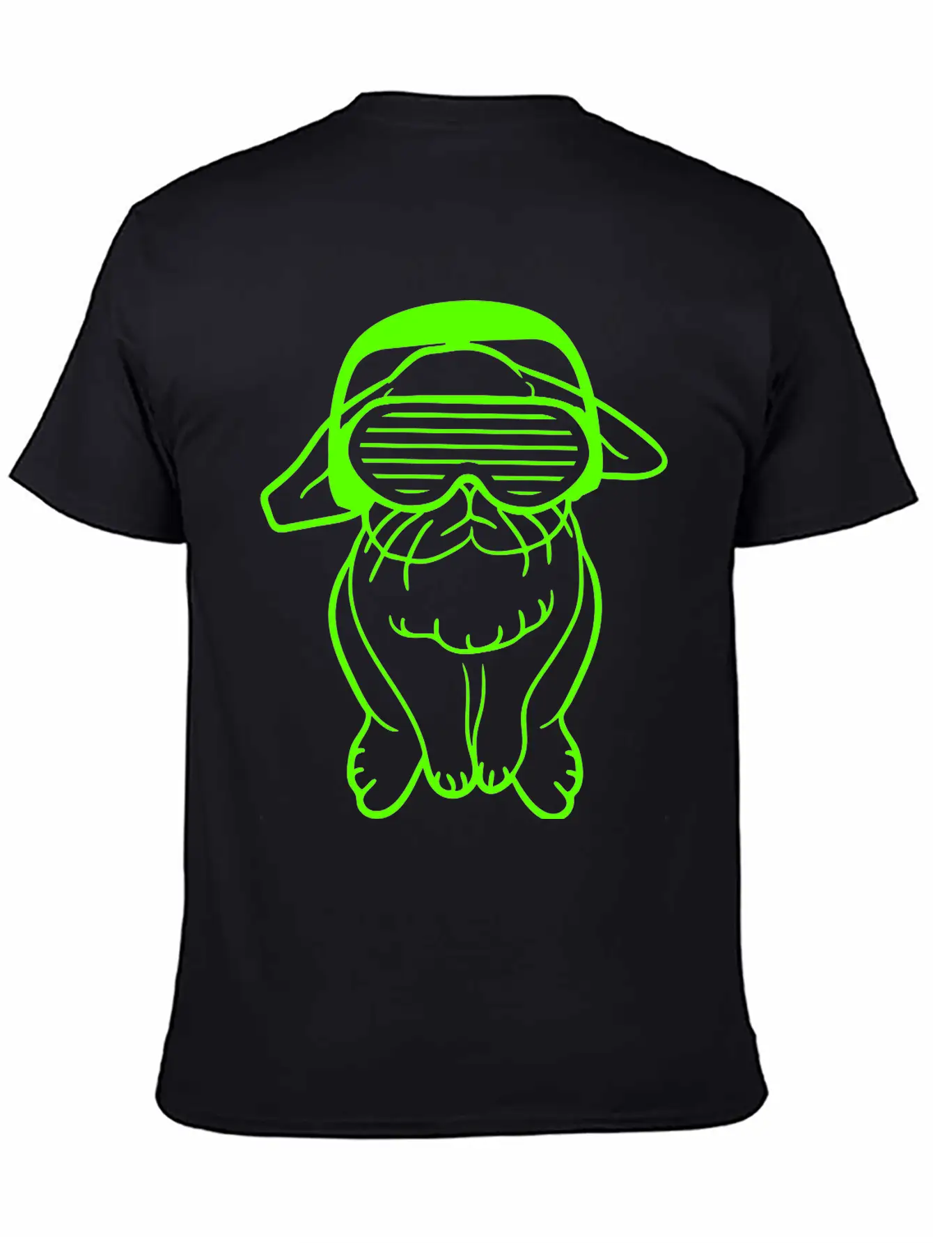 DJ Green Easter Bunny Rabbit Headphone Music Party Modern Fit Casual T-Shirt – Clean And Versatile Design