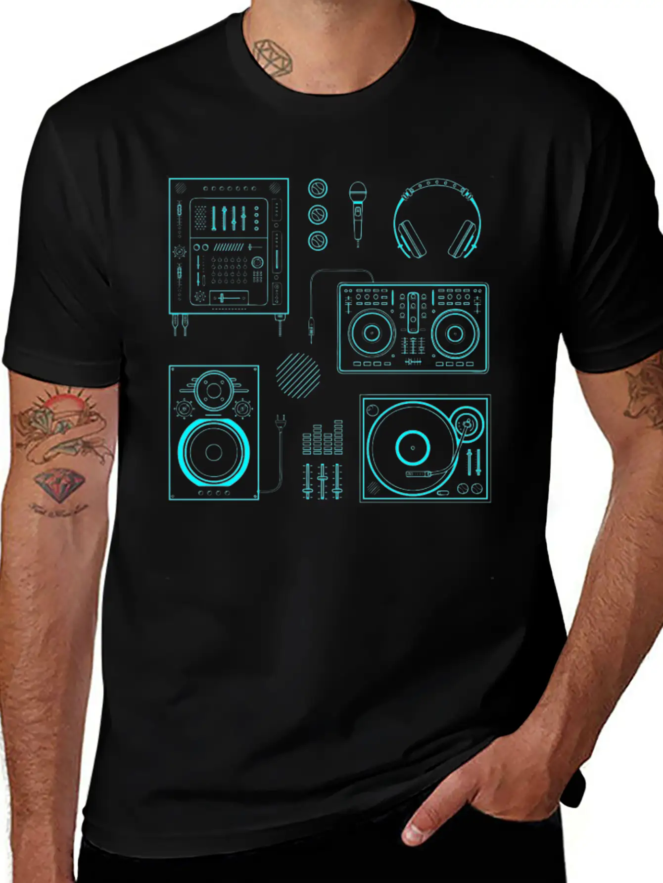 DJ Mixer Basic Graphic T-Shirt – Daily Comfort In Soft Cotton