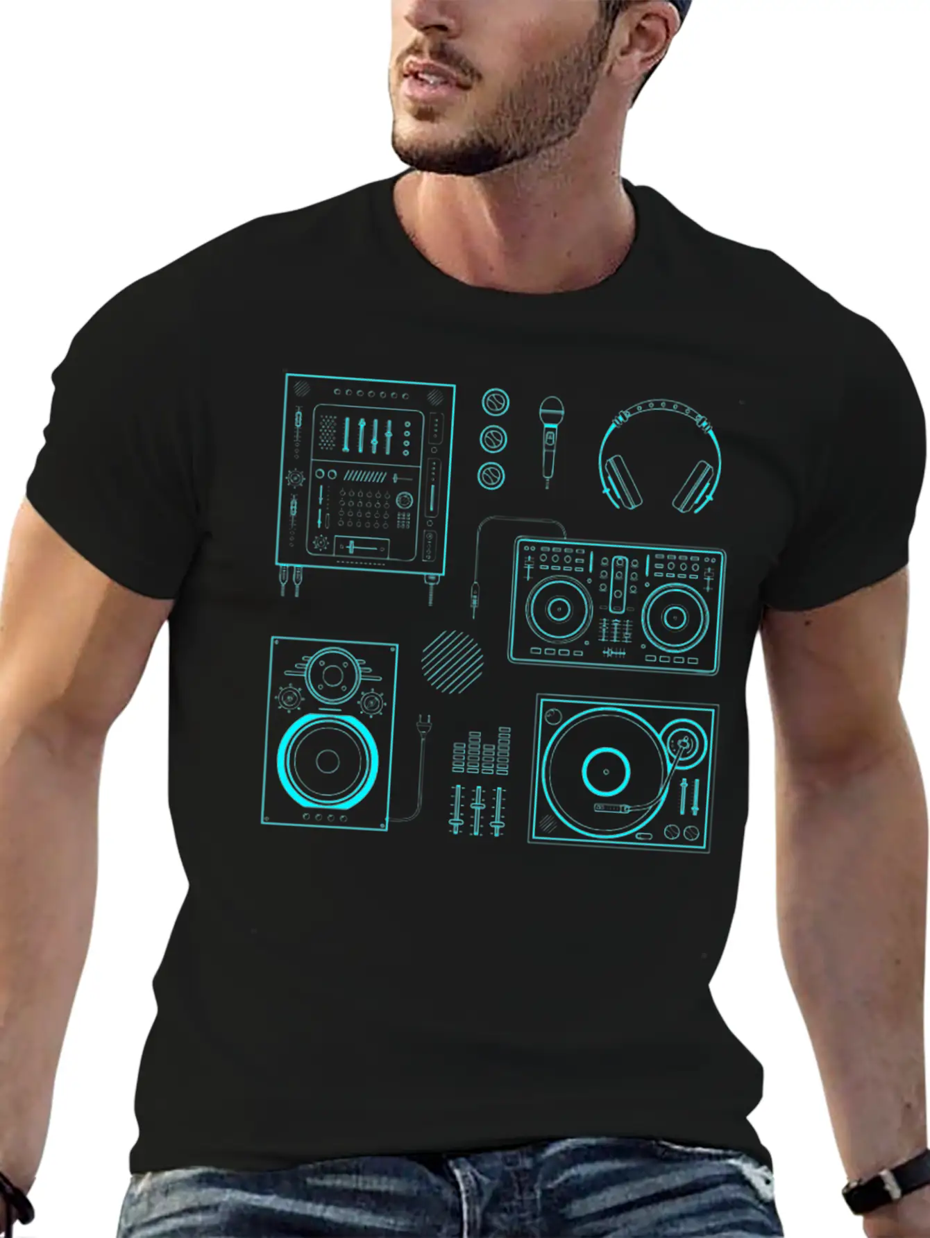 DJ Mixer Basic Graphic T-Shirt – Daily Comfort In Soft Cotton