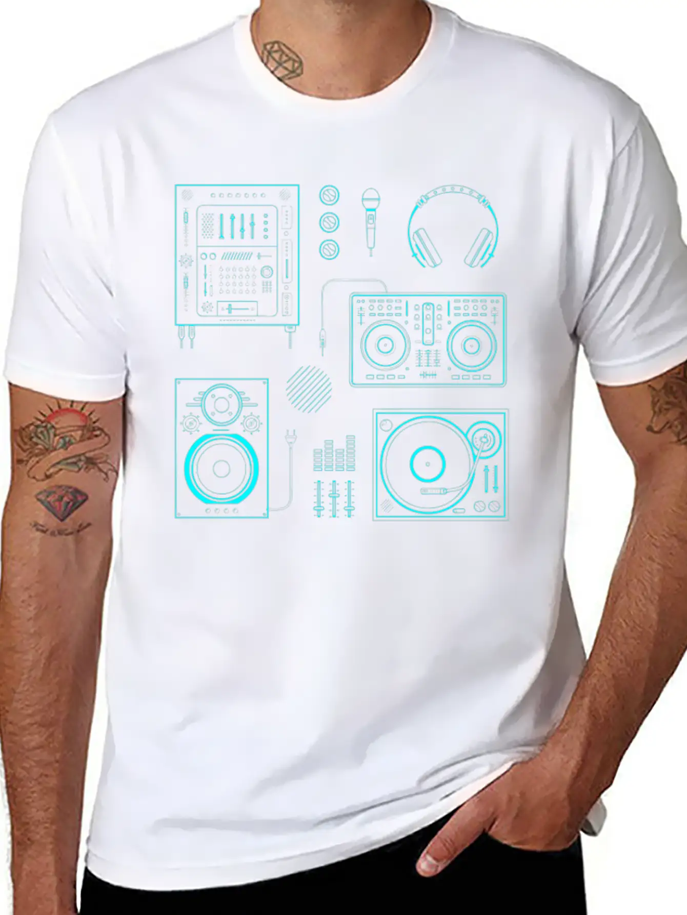 DJ Mixer Basic Graphic T-Shirt – Daily Comfort In Soft Cotton