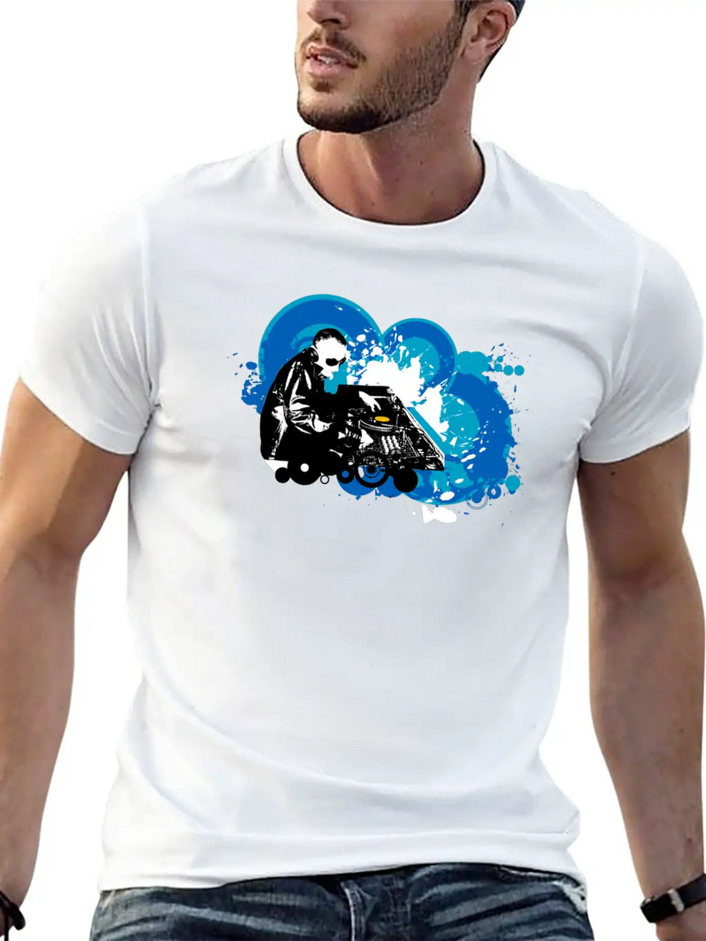DJ Mixing Breathable Soft Cotton T-Shirt – Timeless Casual Look