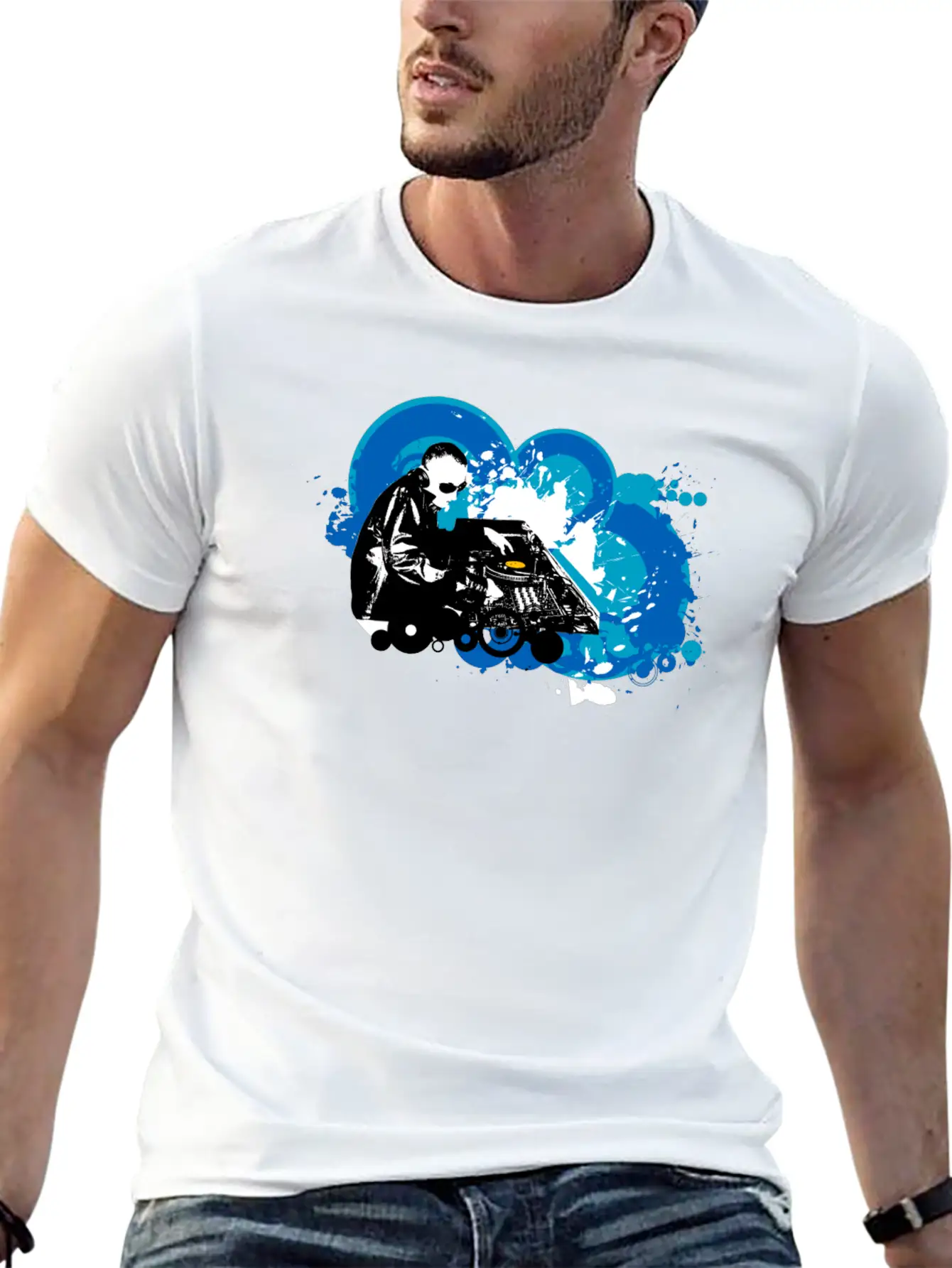DJ Mixing Breathable Soft Cotton T-Shirt – Timeless Casual Look