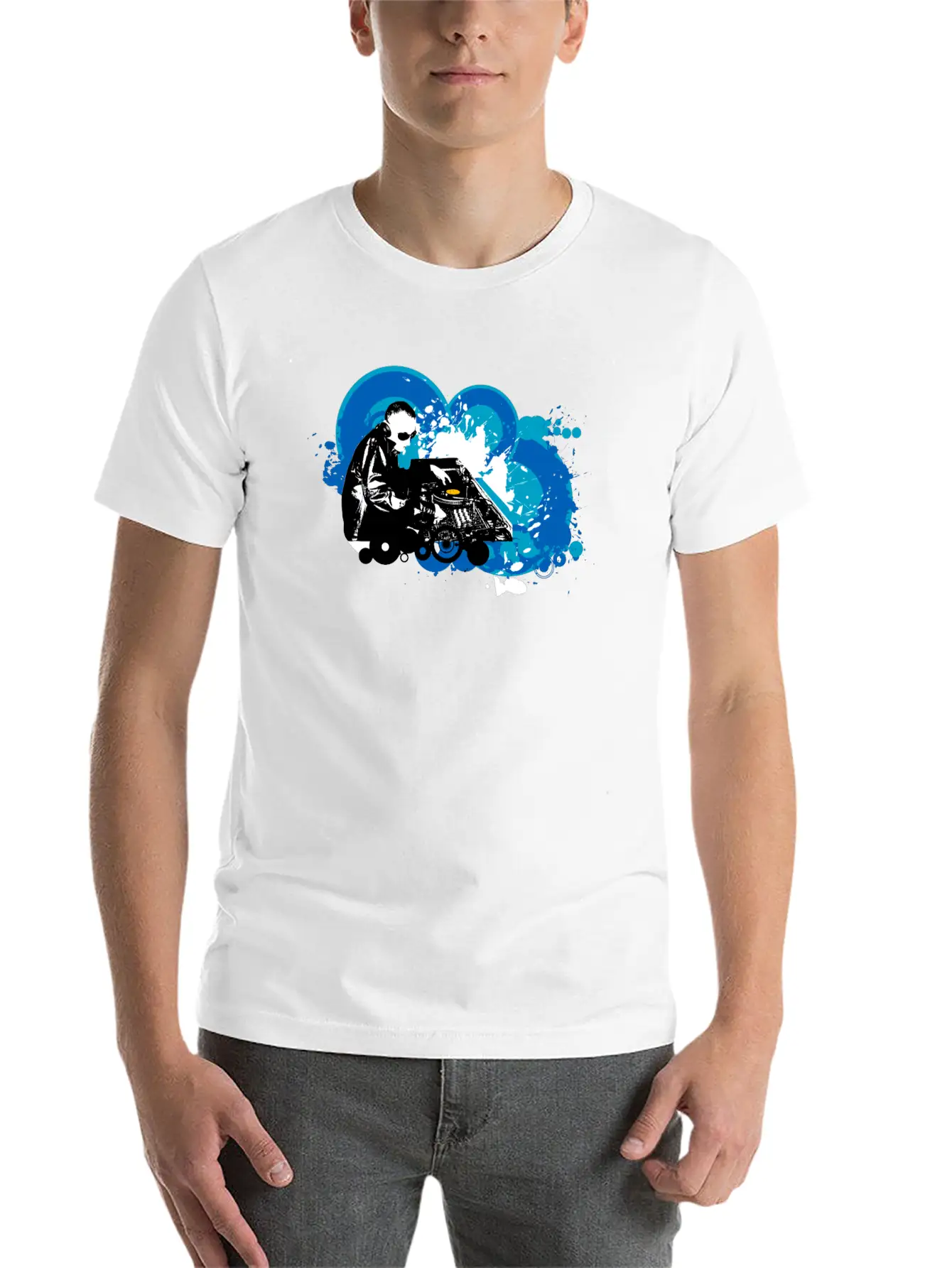 DJ Mixing Breathable Soft Cotton T-Shirt – Timeless Casual Look