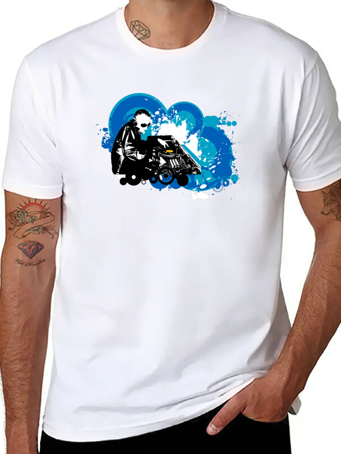 DJ Mixing Breathable Soft Cotton T-Shirt – Timeless Casual Look