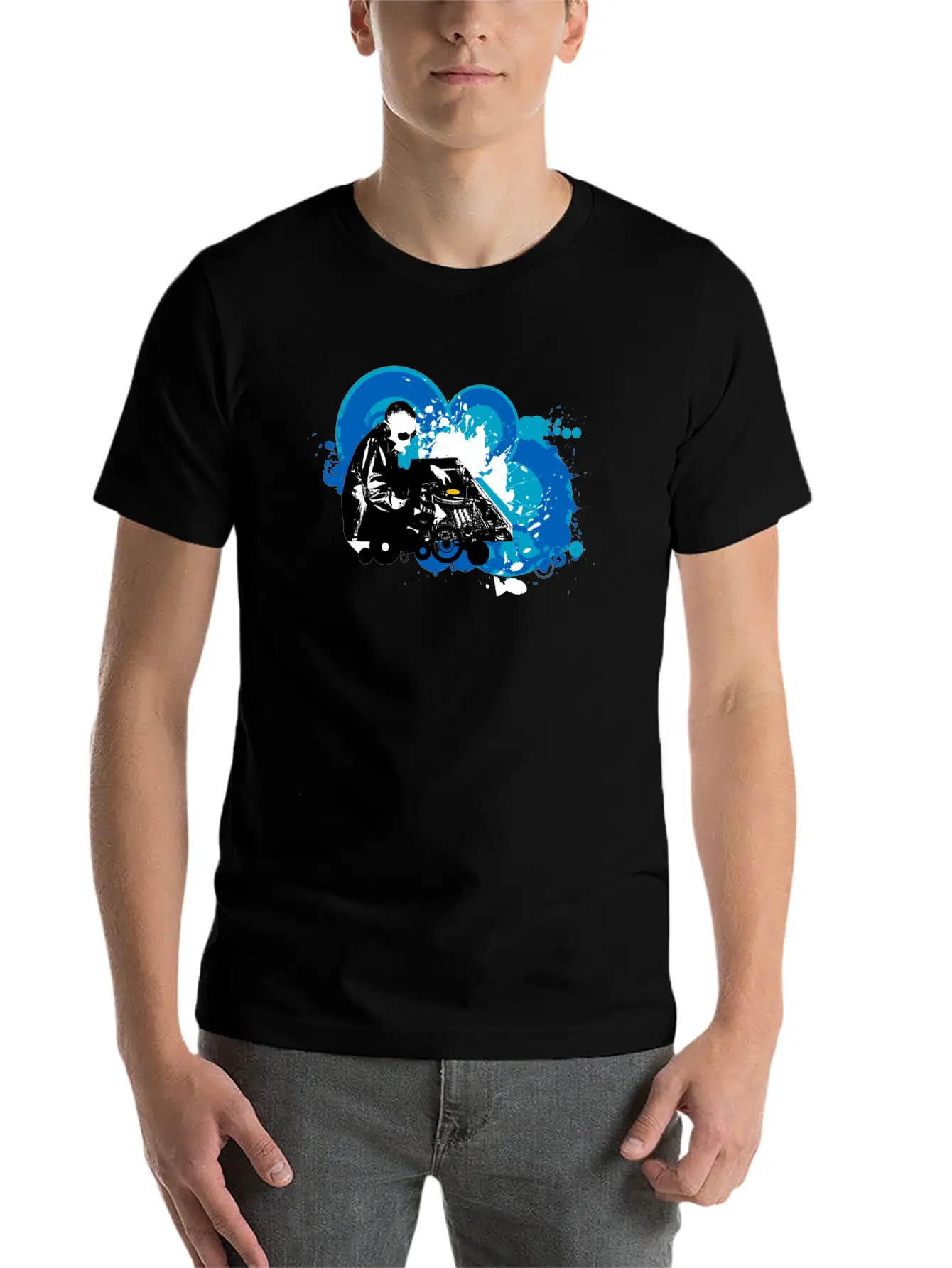 DJ Mixing Breathable Soft Cotton T-Shirt – Timeless Casual Look