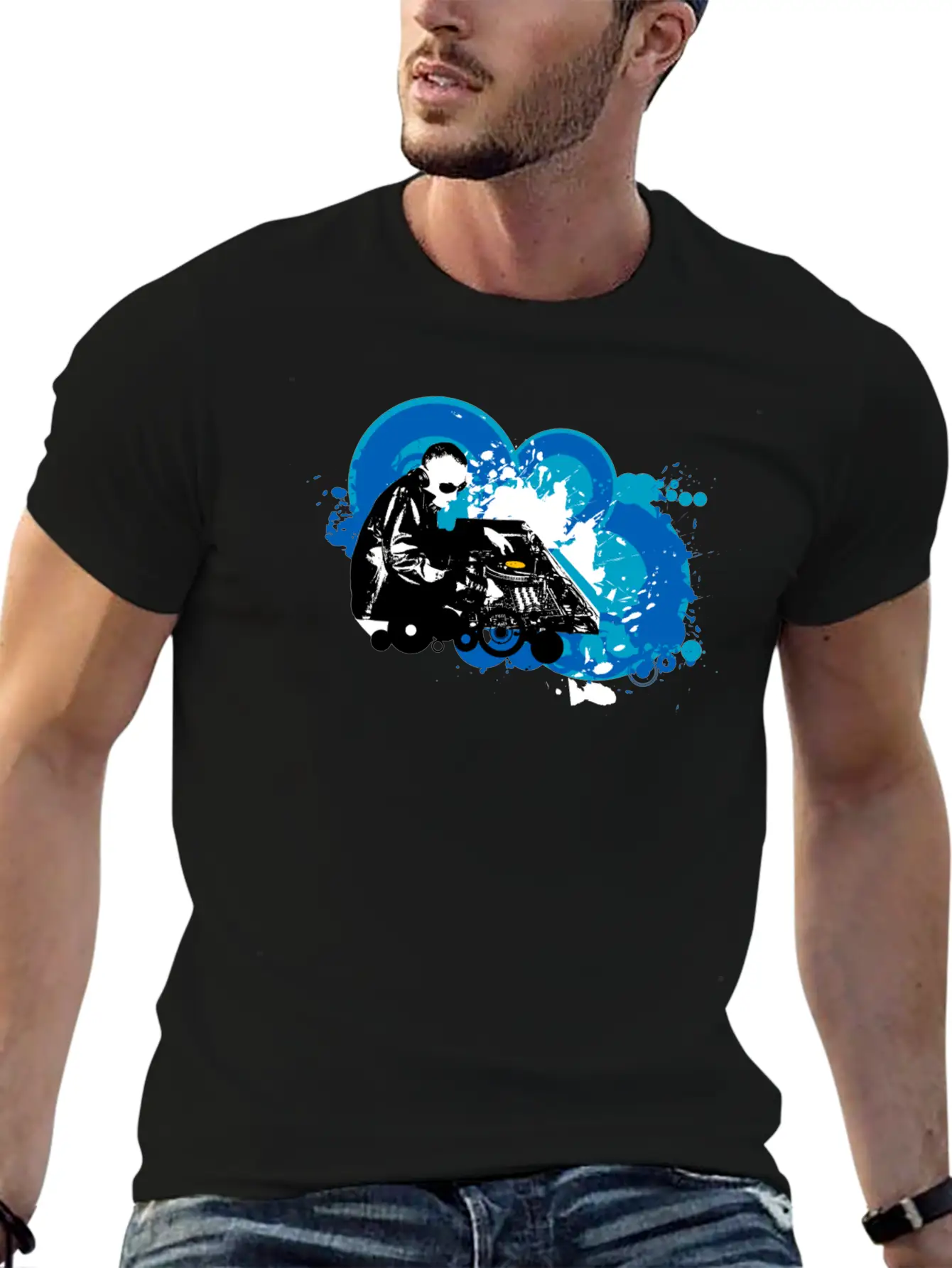 DJ Mixing Breathable Soft Cotton T-Shirt – Timeless Casual Look