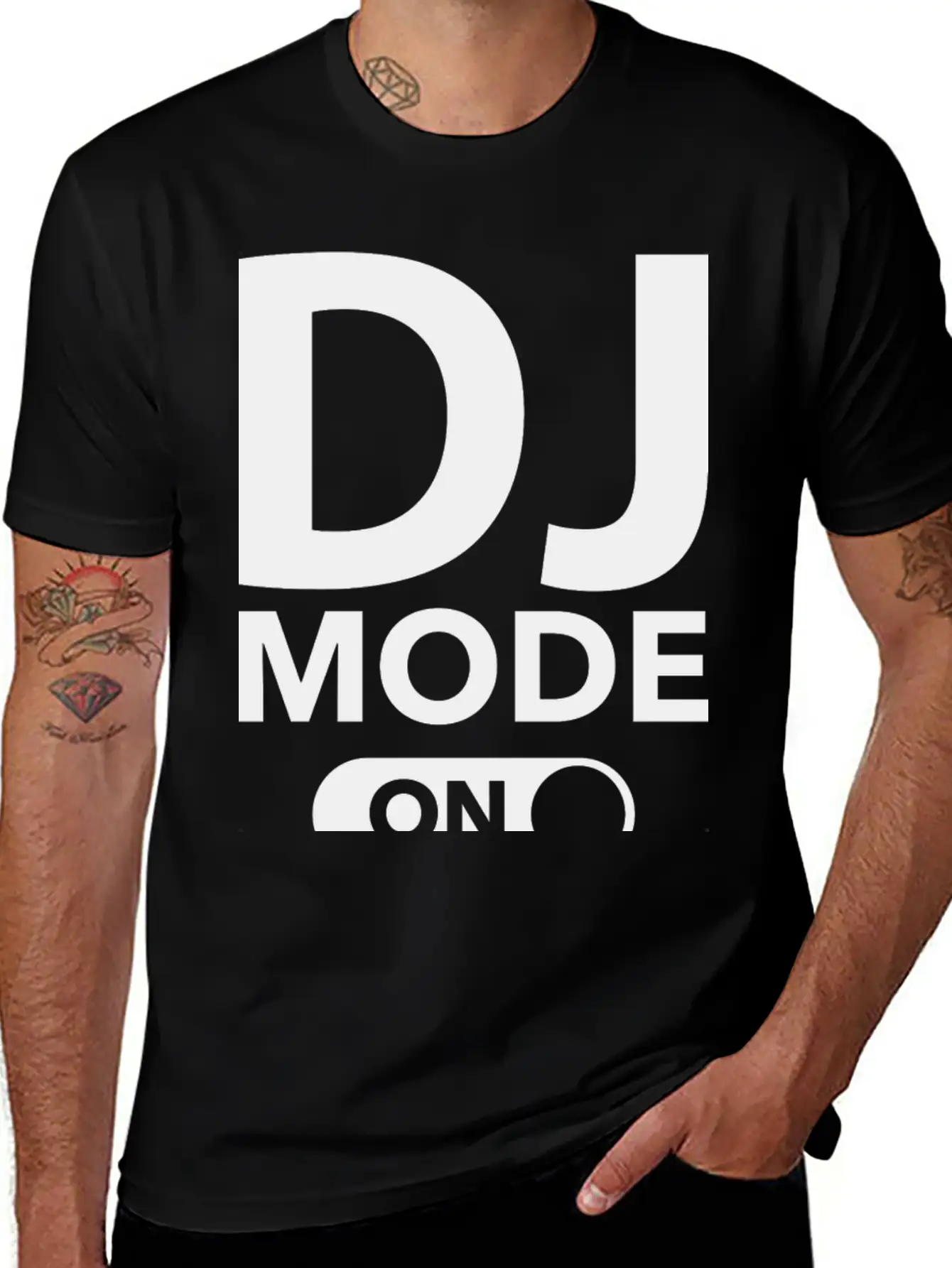 DJ Mode On Classic Cotton Tee – Unisex Comfort For Any Season