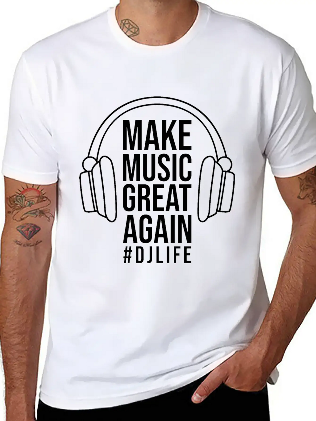 DJ Records Djane Turntable Music Vinyl Basic Graphic T-Shirt – Daily Comfort In Soft Cotton