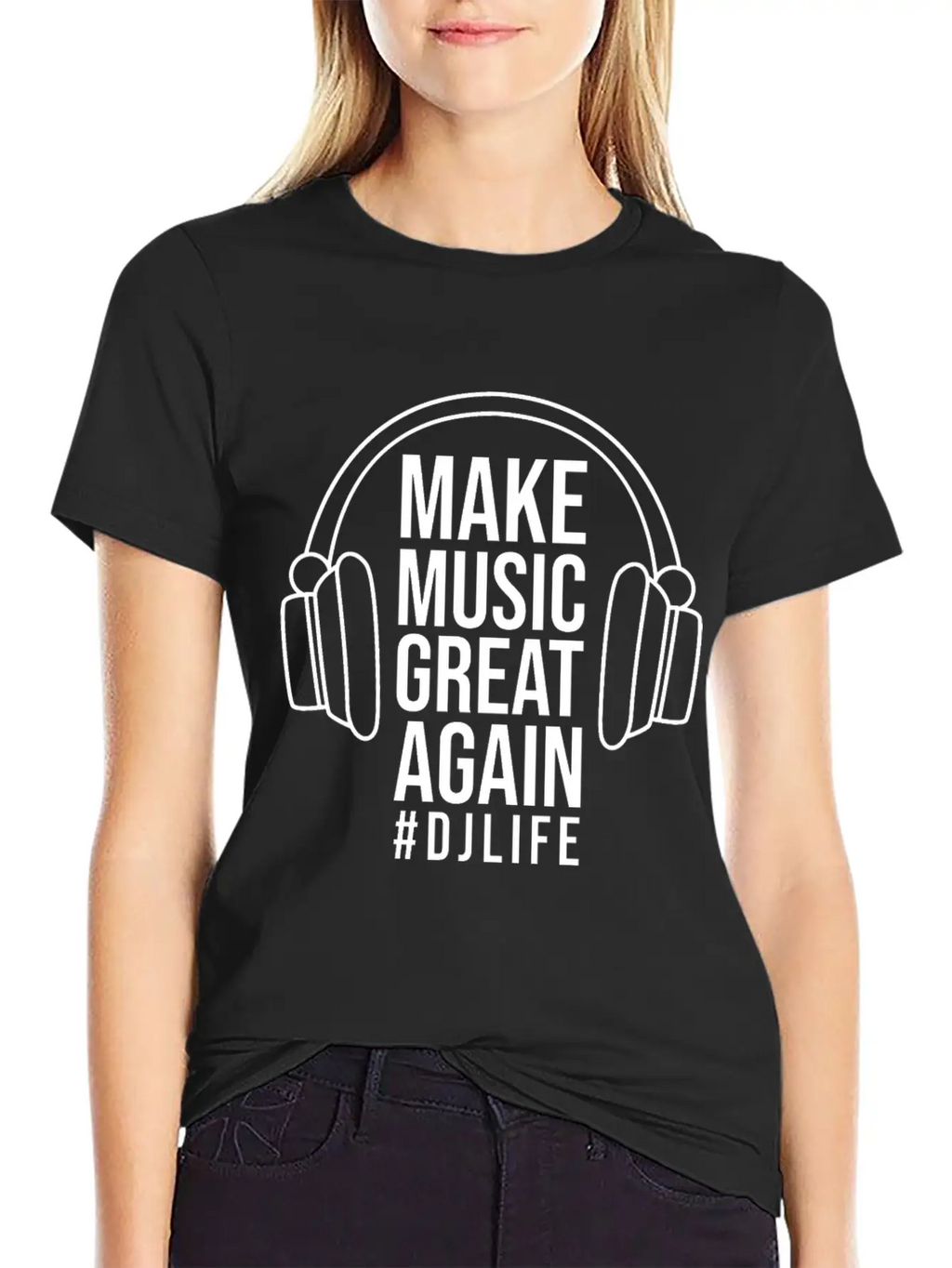 DJ Records Djane Turntable Music Vinyl Basic Graphic T-Shirt – Daily Comfort In Soft Cotton