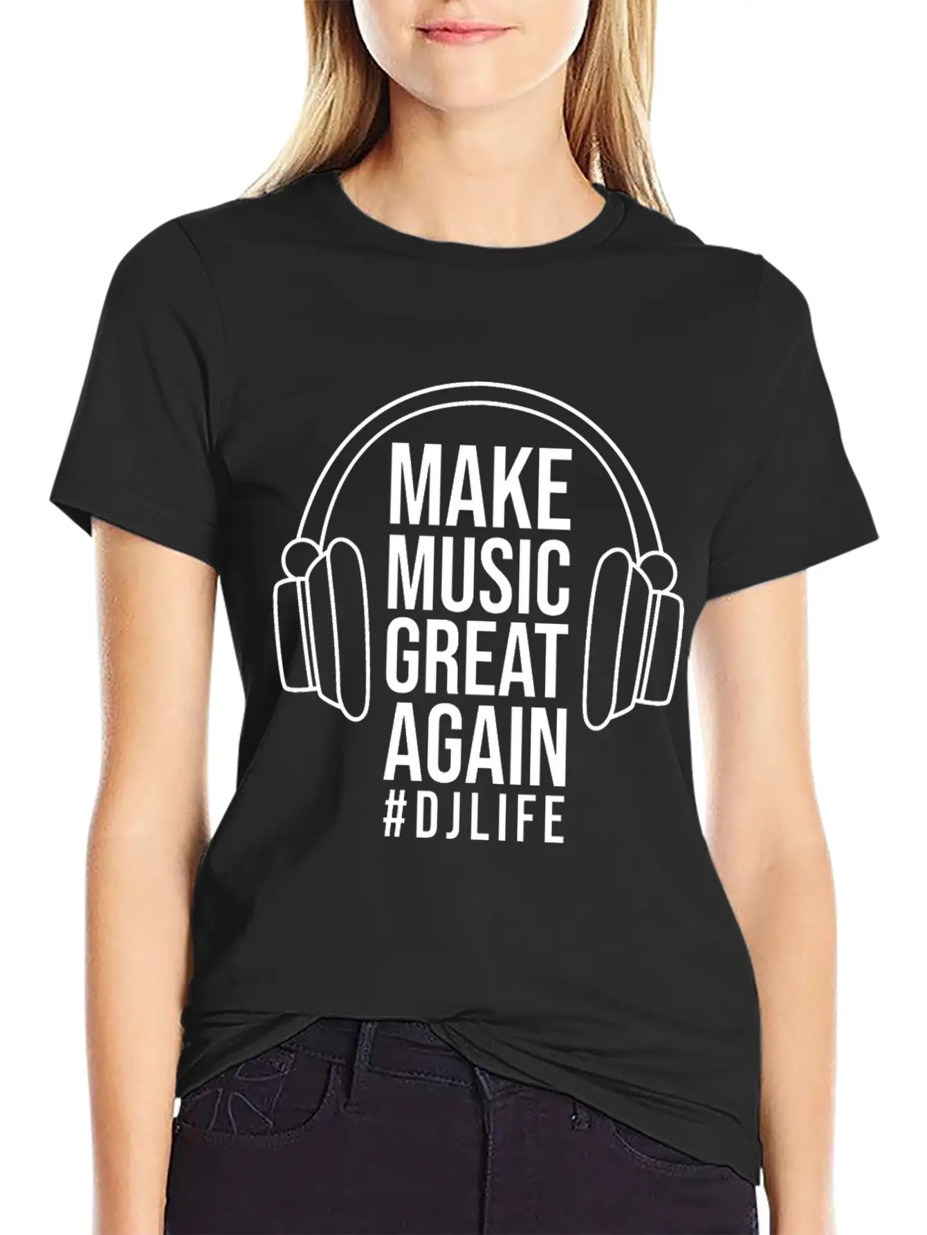 DJ Records Djane Turntable Music Vinyl Basic Graphic T-Shirt – Daily Comfort In Soft Cotton