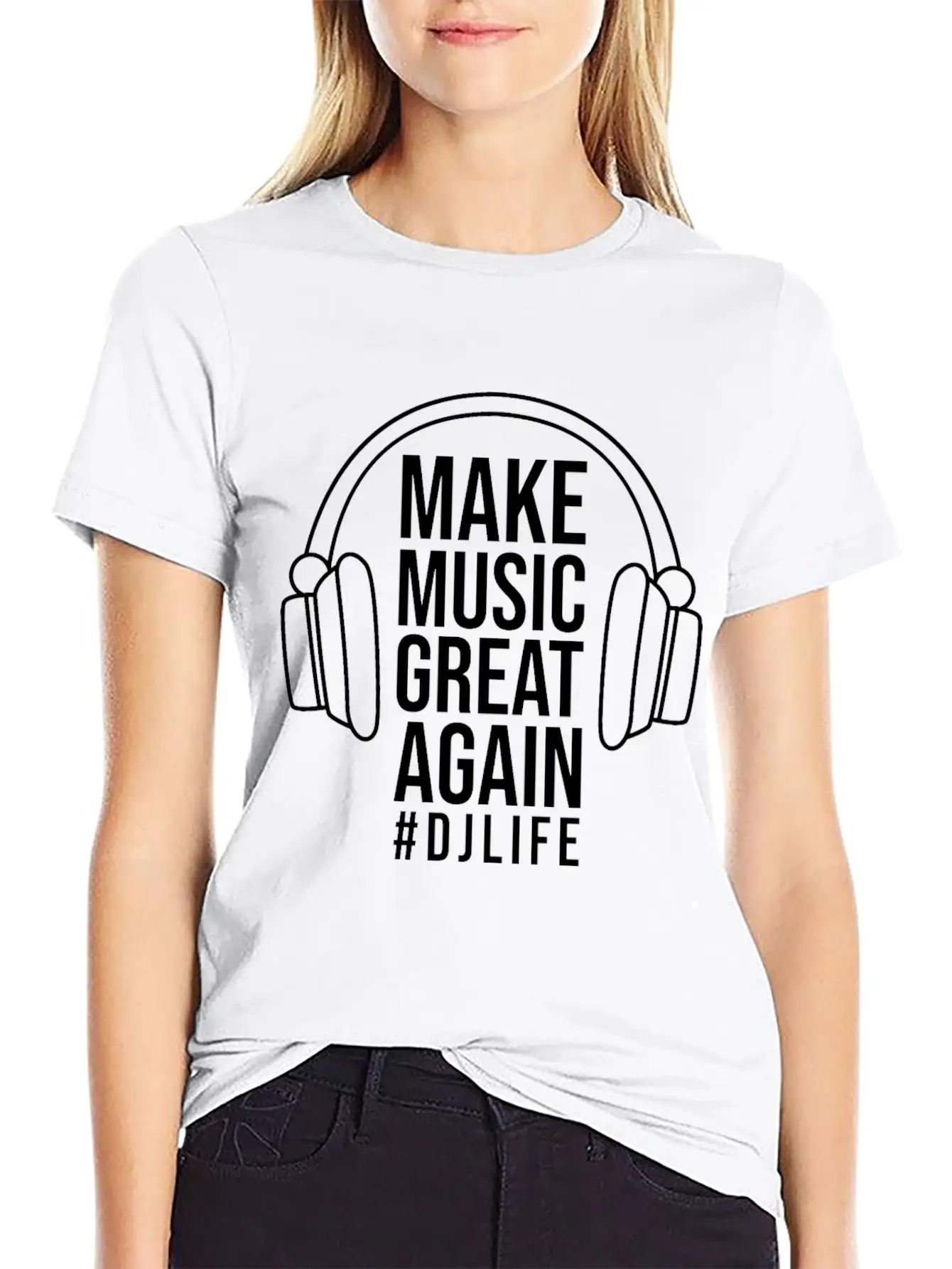 DJ Records Djane Turntable Music Vinyl Basic Graphic T-Shirt – Daily Comfort In Soft Cotton