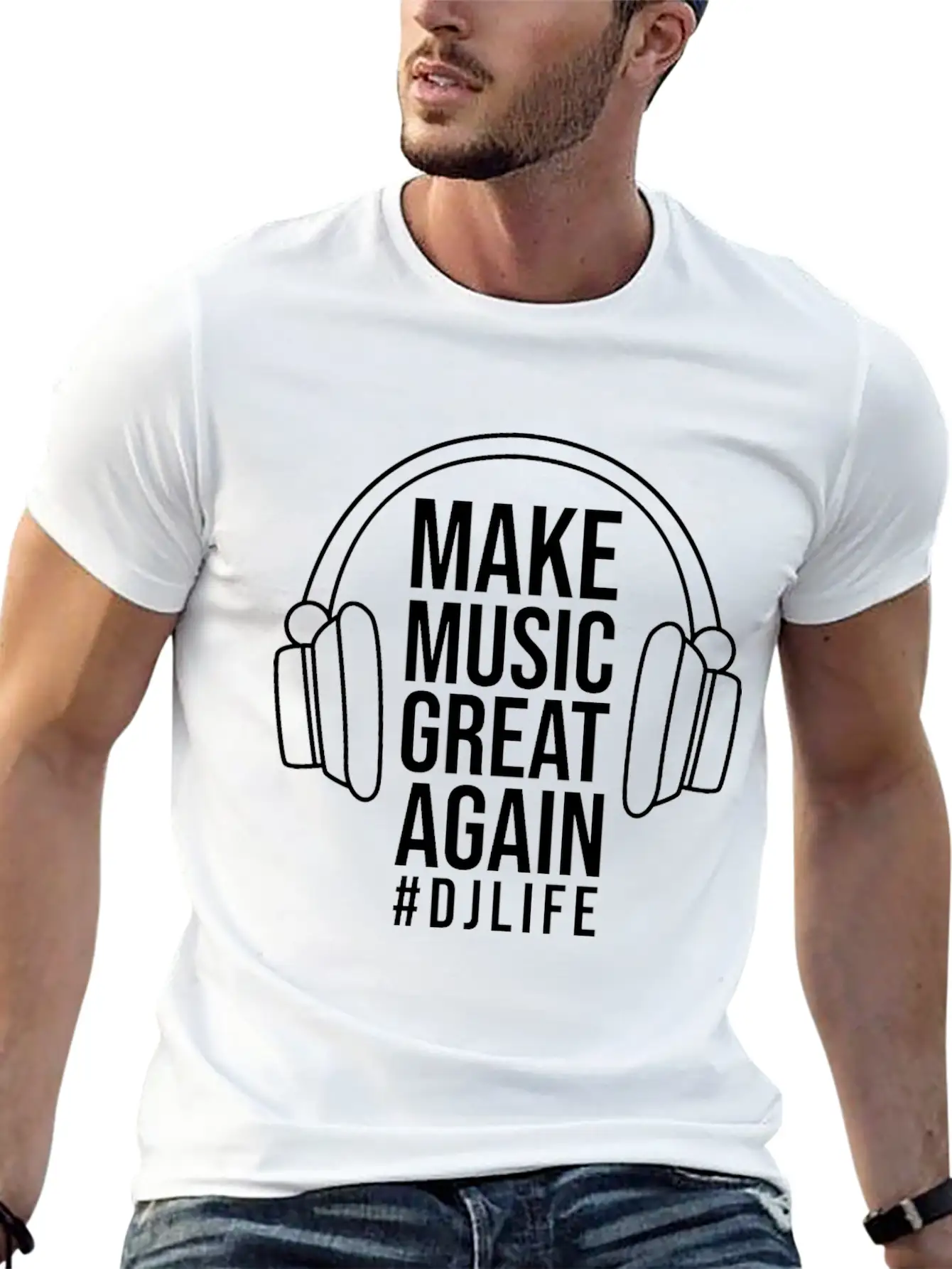 DJ Records Djane Turntable Music Vinyl Basic Graphic T-Shirt – Daily Comfort In Soft Cotton