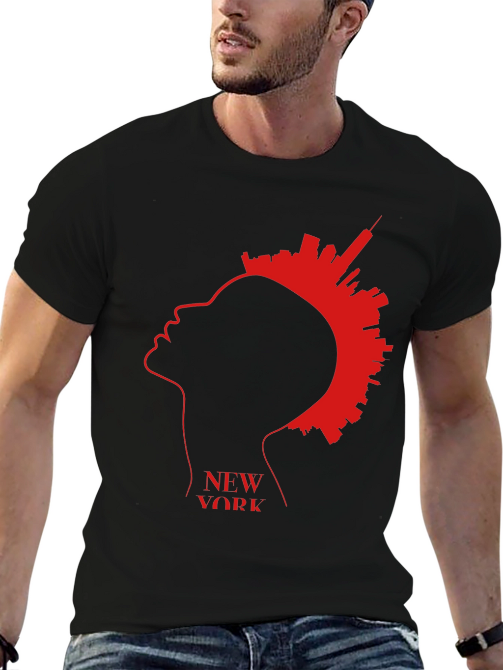 New York Skyline Silhouette T-Shirt