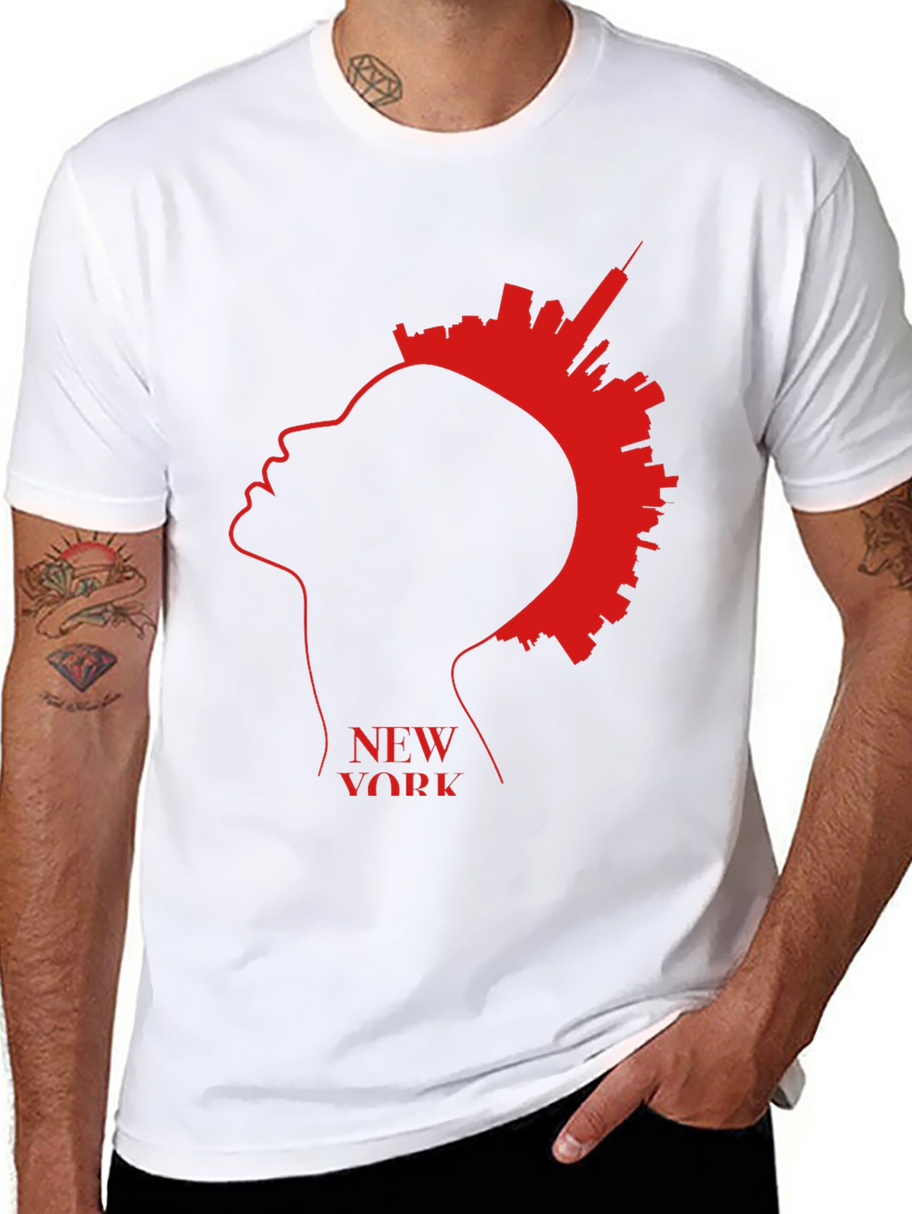 New York Skyline Silhouette T-Shirt