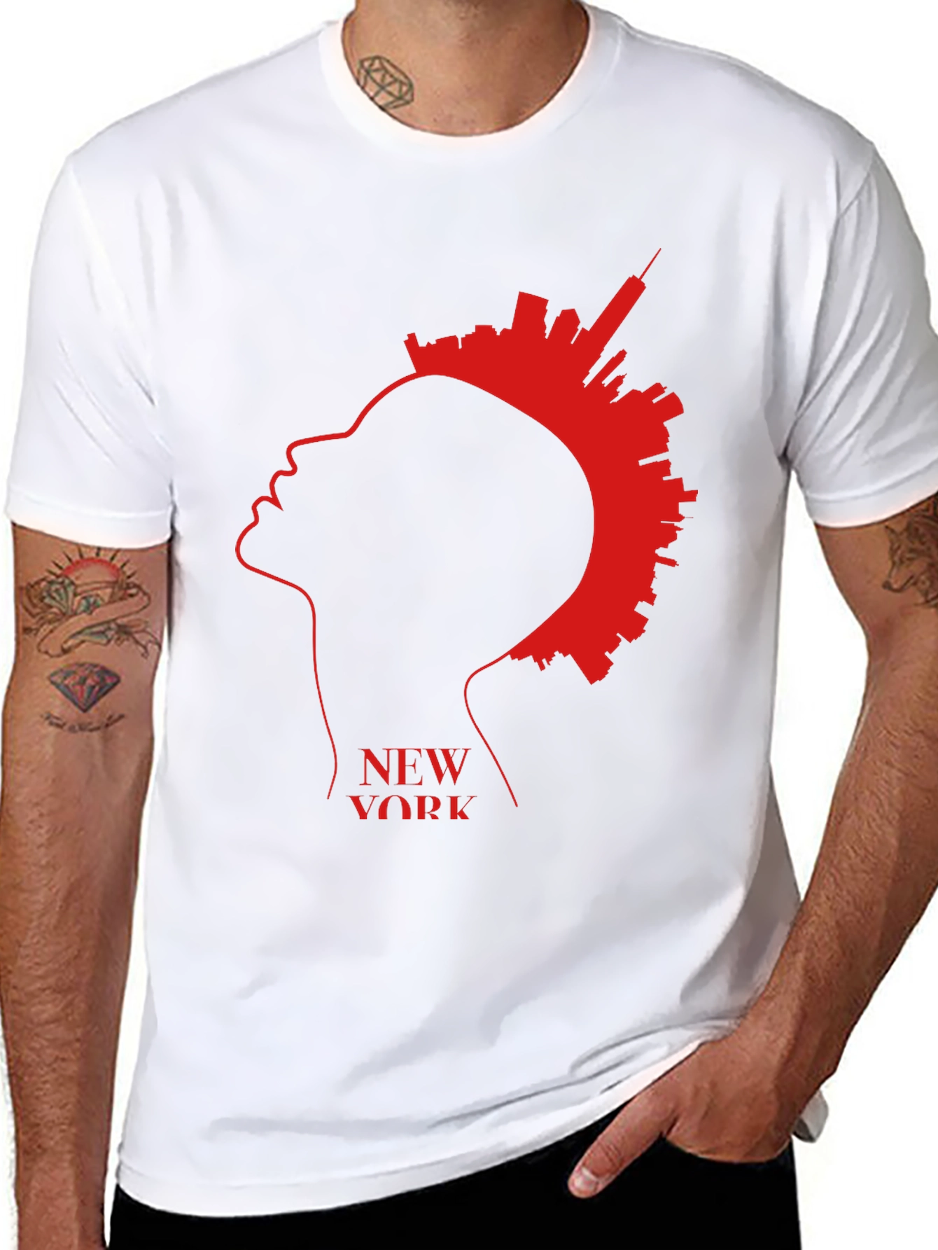 New York Skyline Silhouette T-Shirt