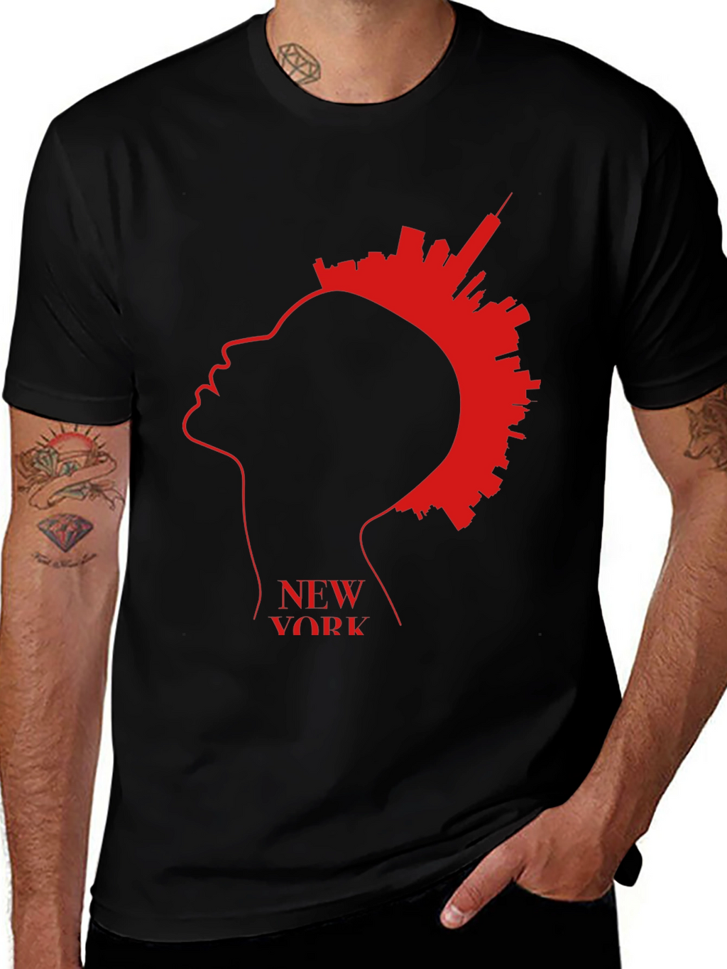 New York Skyline Silhouette T-Shirt